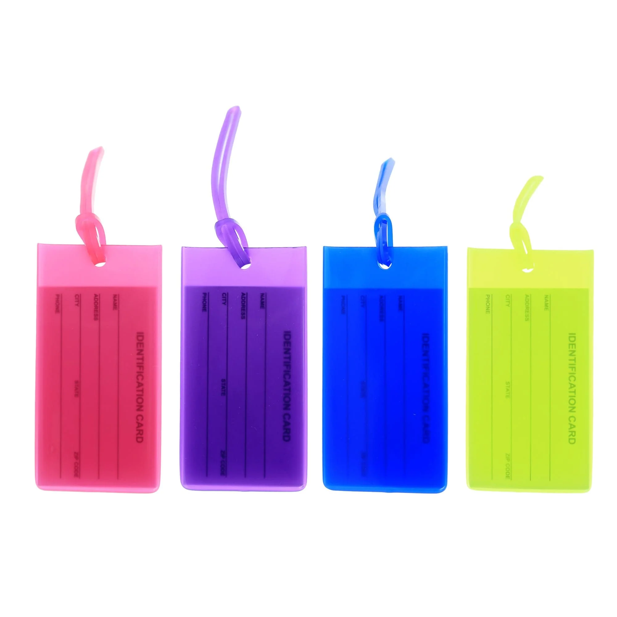 Jelly Luggage Tags (4 PK) - Image 2