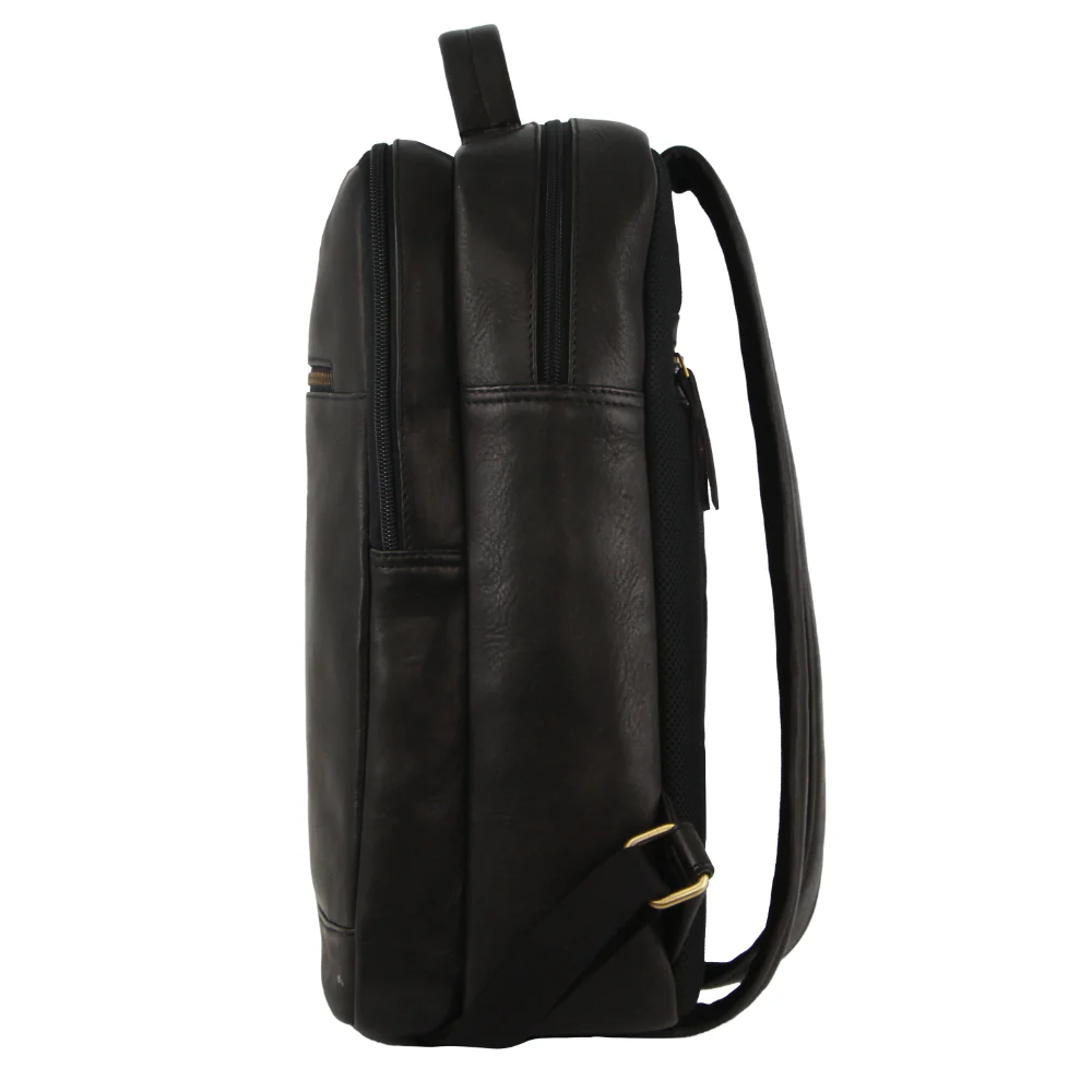 Pierre Cardin Leather Business/Laptop Backpack - Image 2