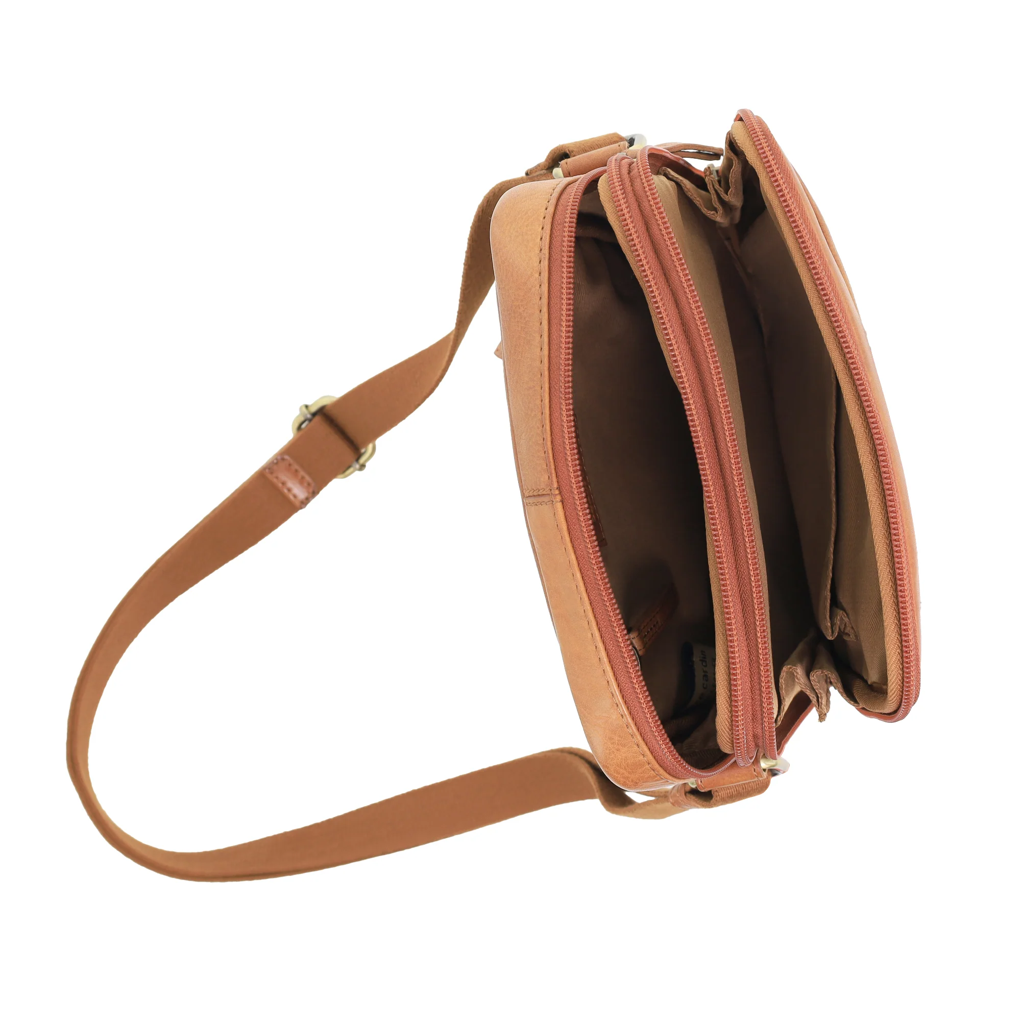 Pierre Cardin Leather Unisex Cross-Body Bag - Image 2
