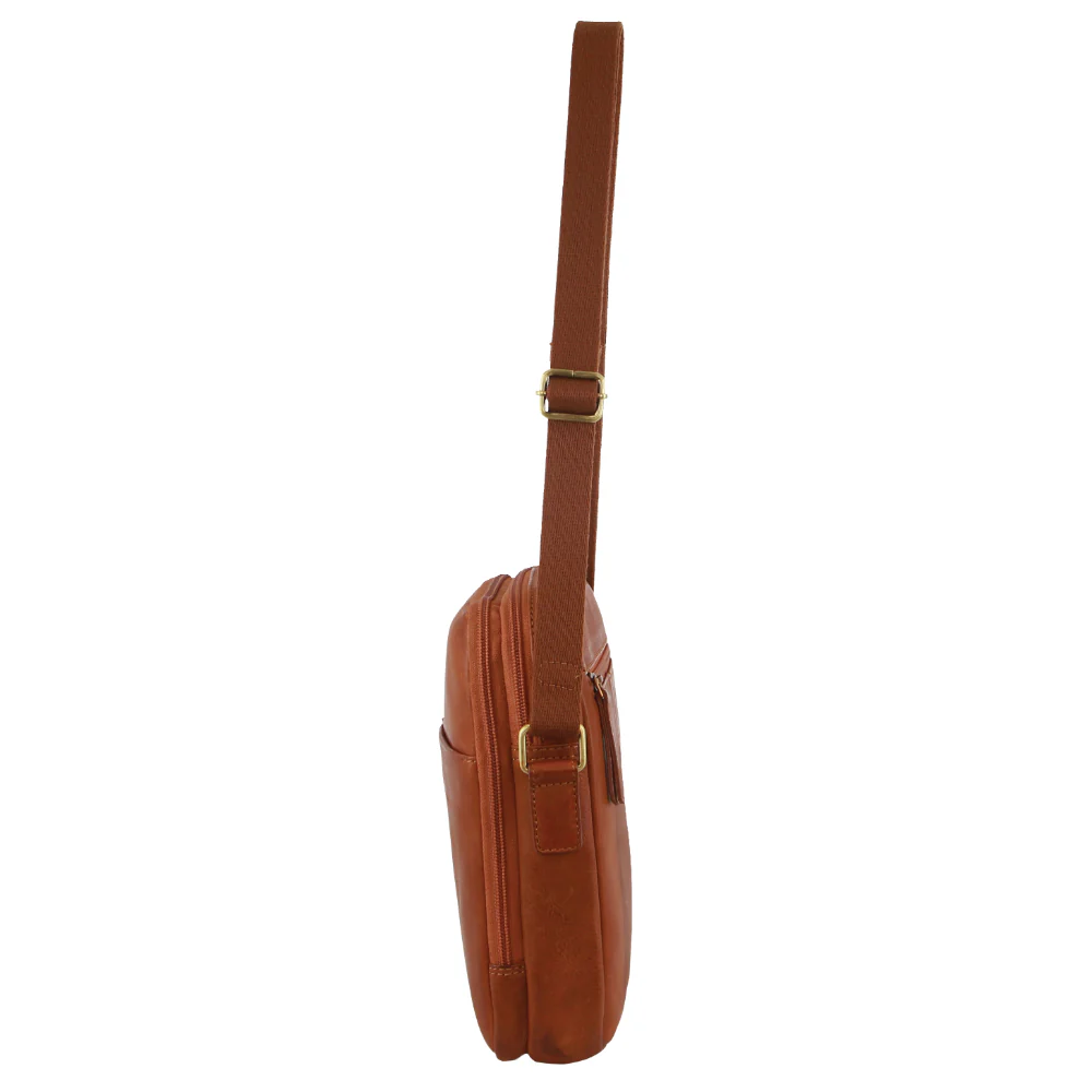 Pierre Cardin Leather Unisex Cross-Body Bag - Image 3