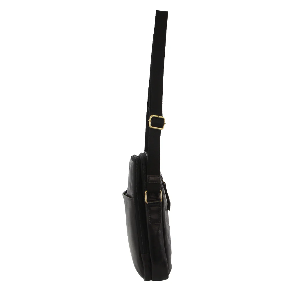 Pierre Cardin Leather Unisex Cross-Body Bag - Image 3