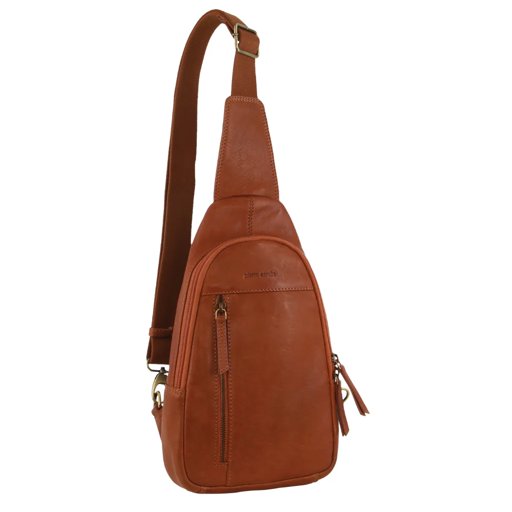 Pierre Cardin Men's Leather Sling Bag