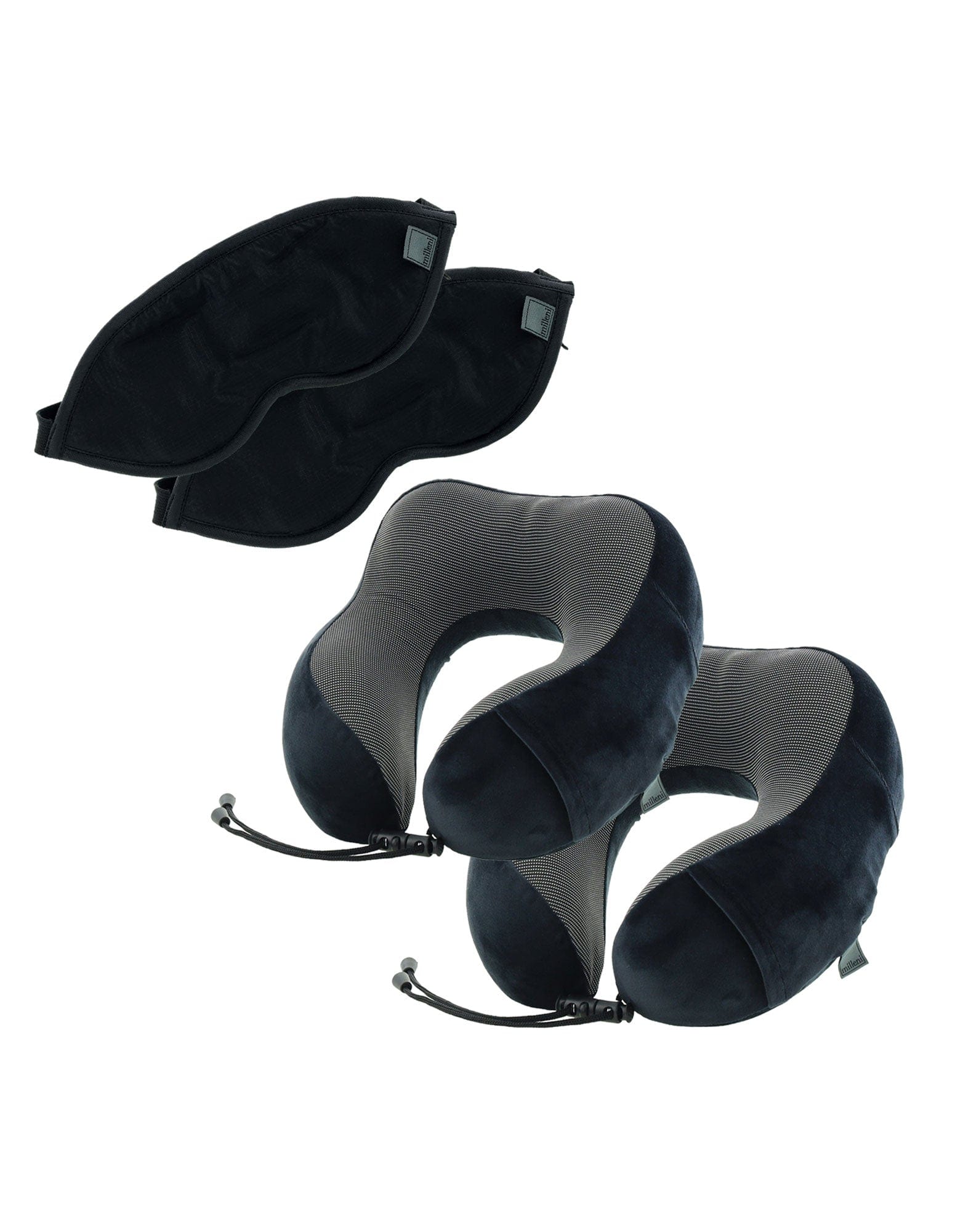 Couples Sleeping Pillows & Eye Masks Travel Pack