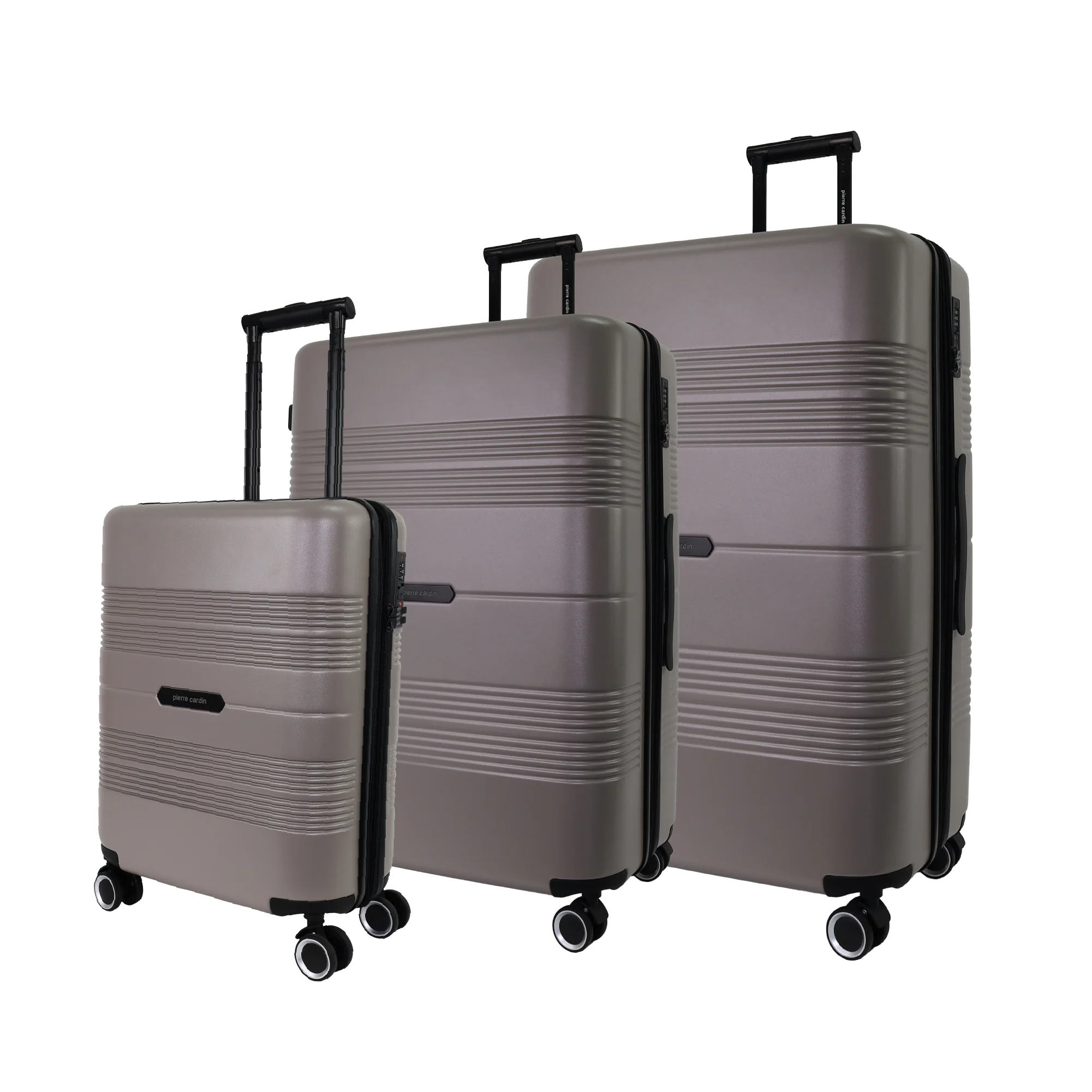 Pierre Cardin 3-Piece Set Travel Hard Shell Suitcase