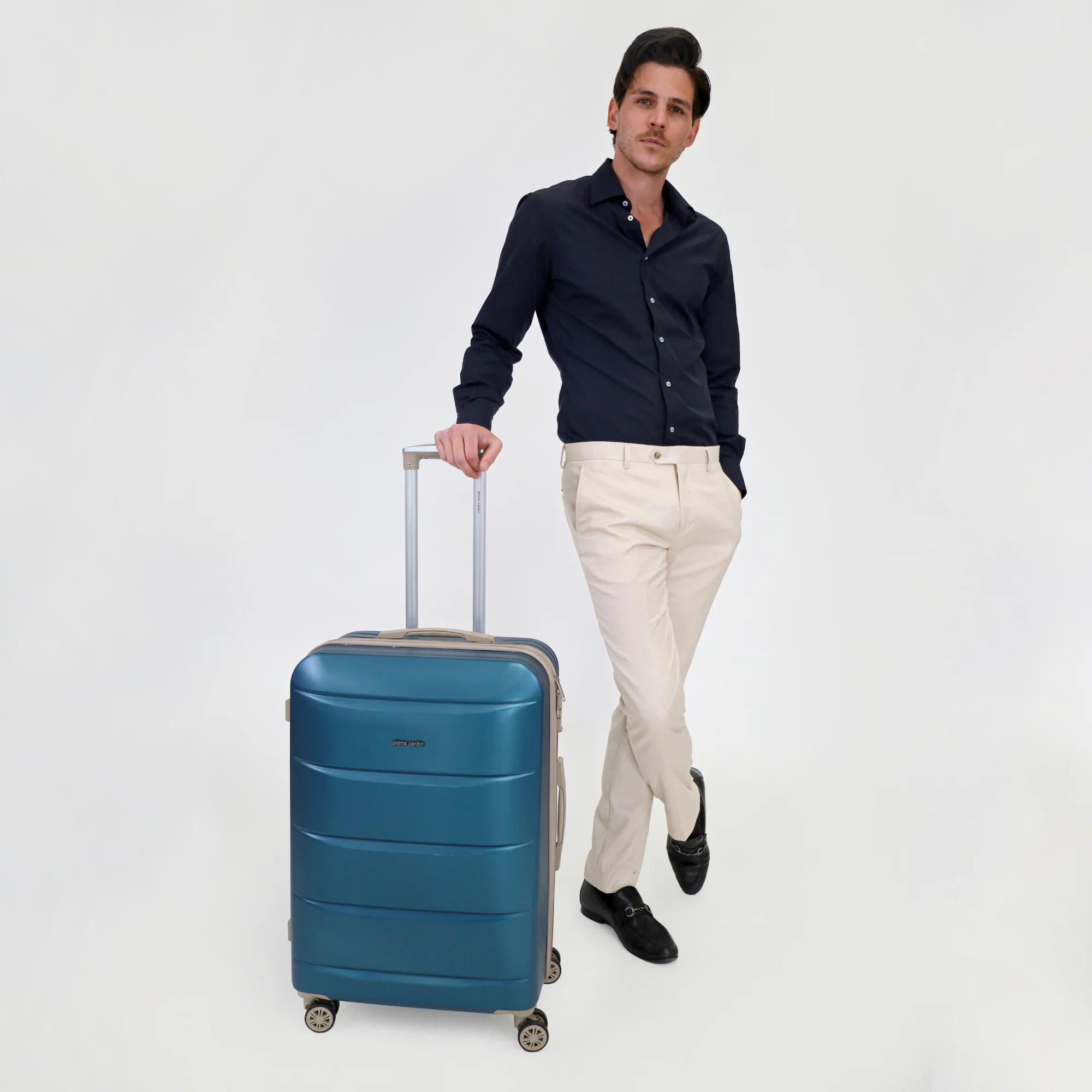 Pierre Cardin 80cm LARGE Hard-Shell Suitcase - Image 5