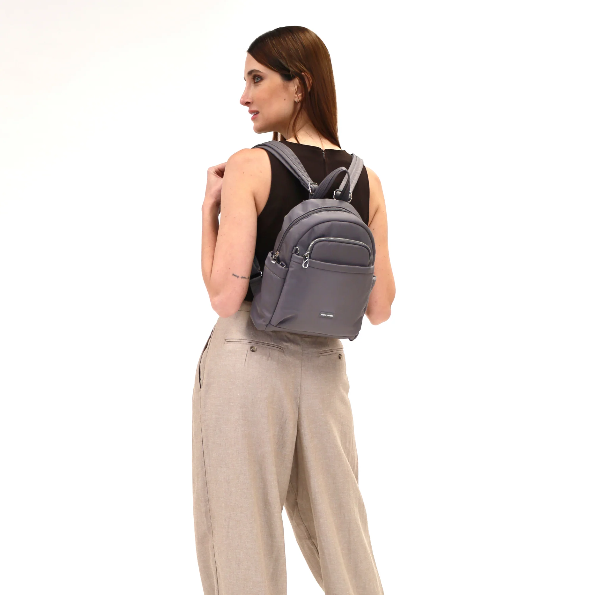 Pierre Cardin Nylon Anti-Theft Backpack - Image 2