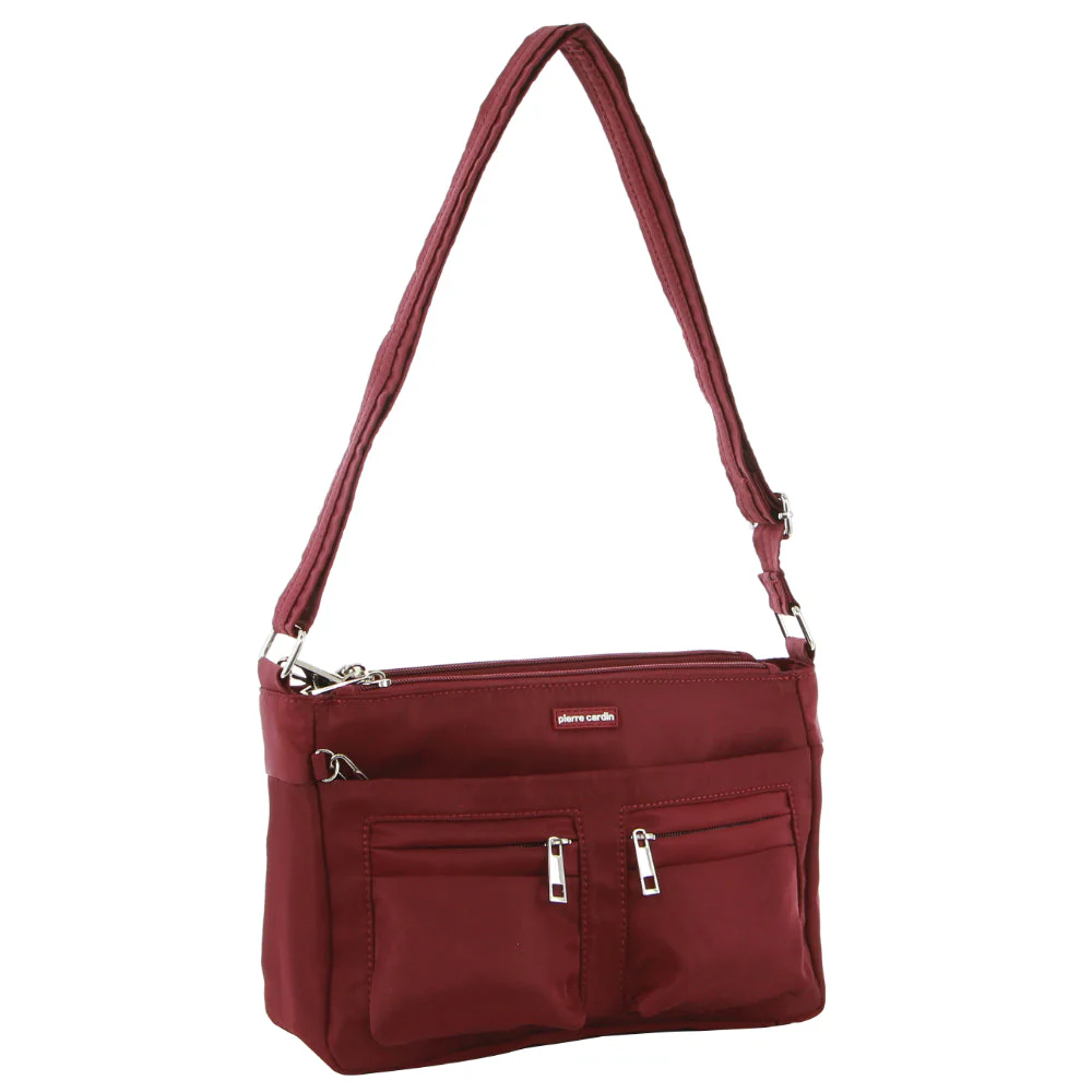 Pierre Cardin Nylon Anti-Theft Cross Body Bag