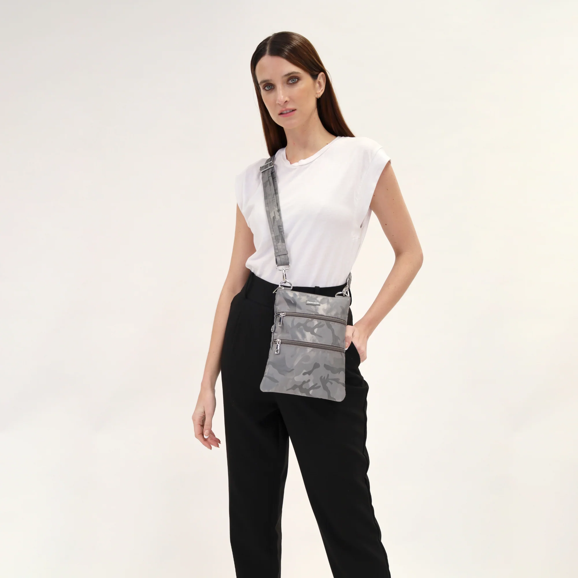 Pierre Cardin Nylon Anti-Theft Cross Body Bag - Image 2