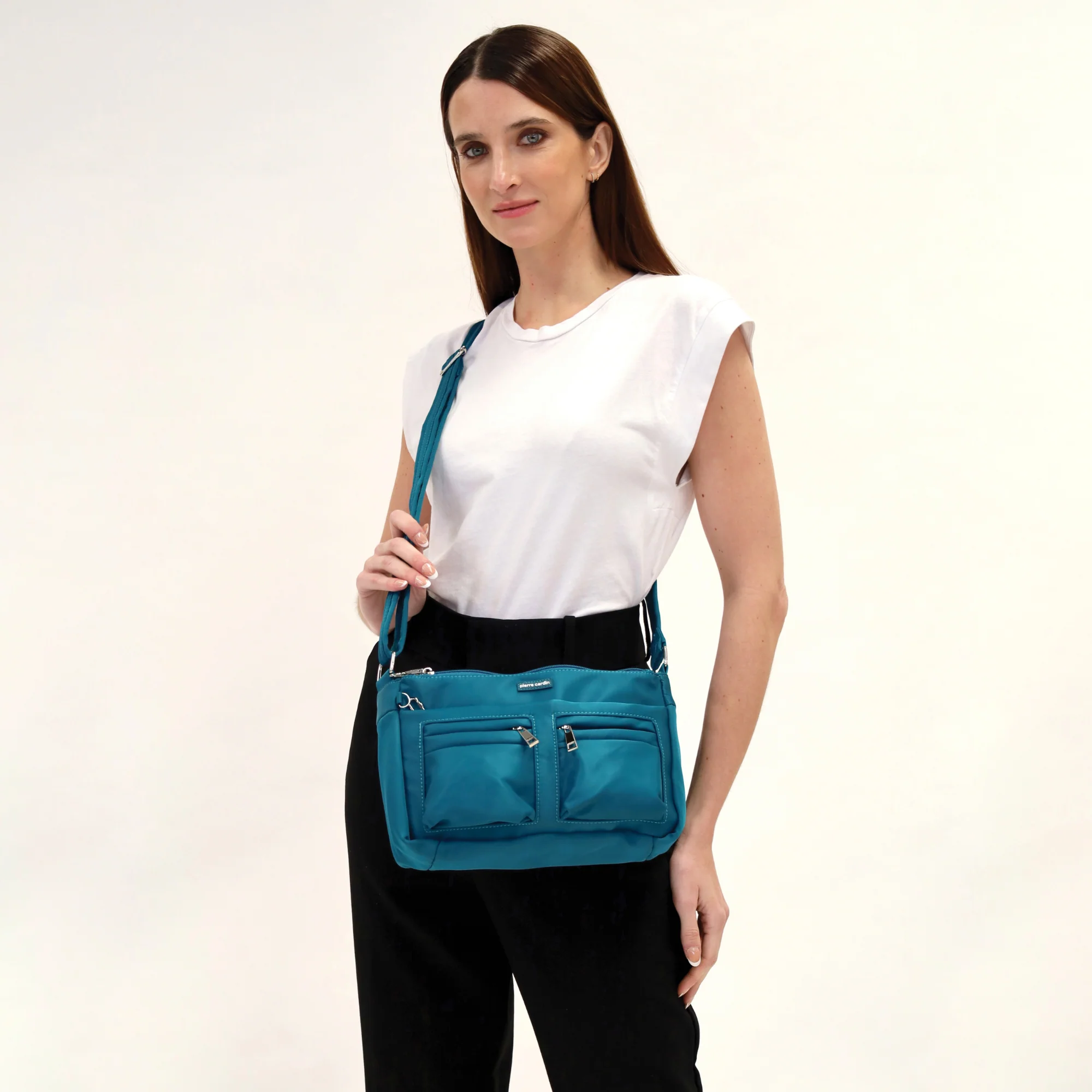 Pierre Cardin Nylon Anti-Theft Cross Body Bag - Image 5