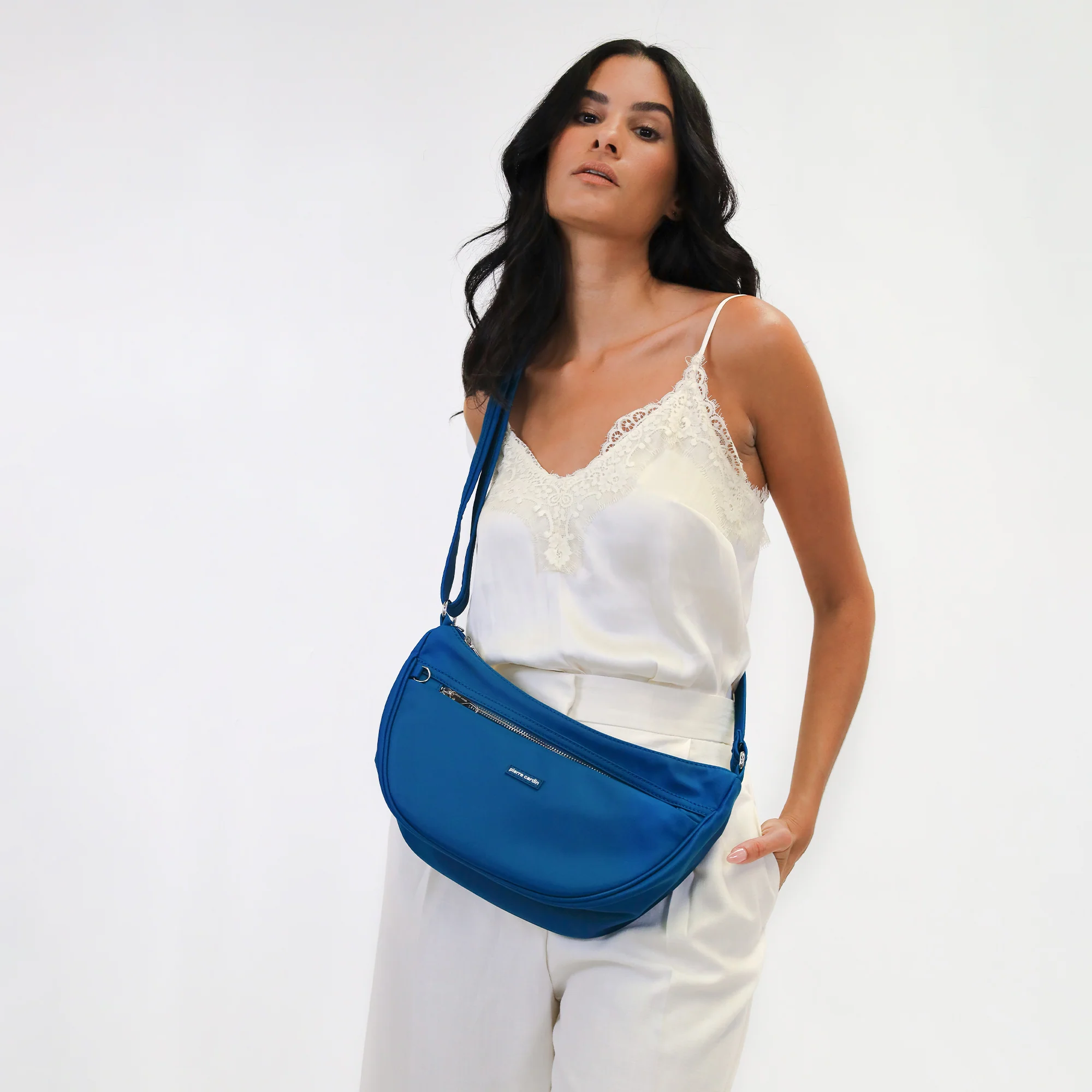 Pierre Cardin Nylon Anti-Theft Cross Body Bag - Image 2