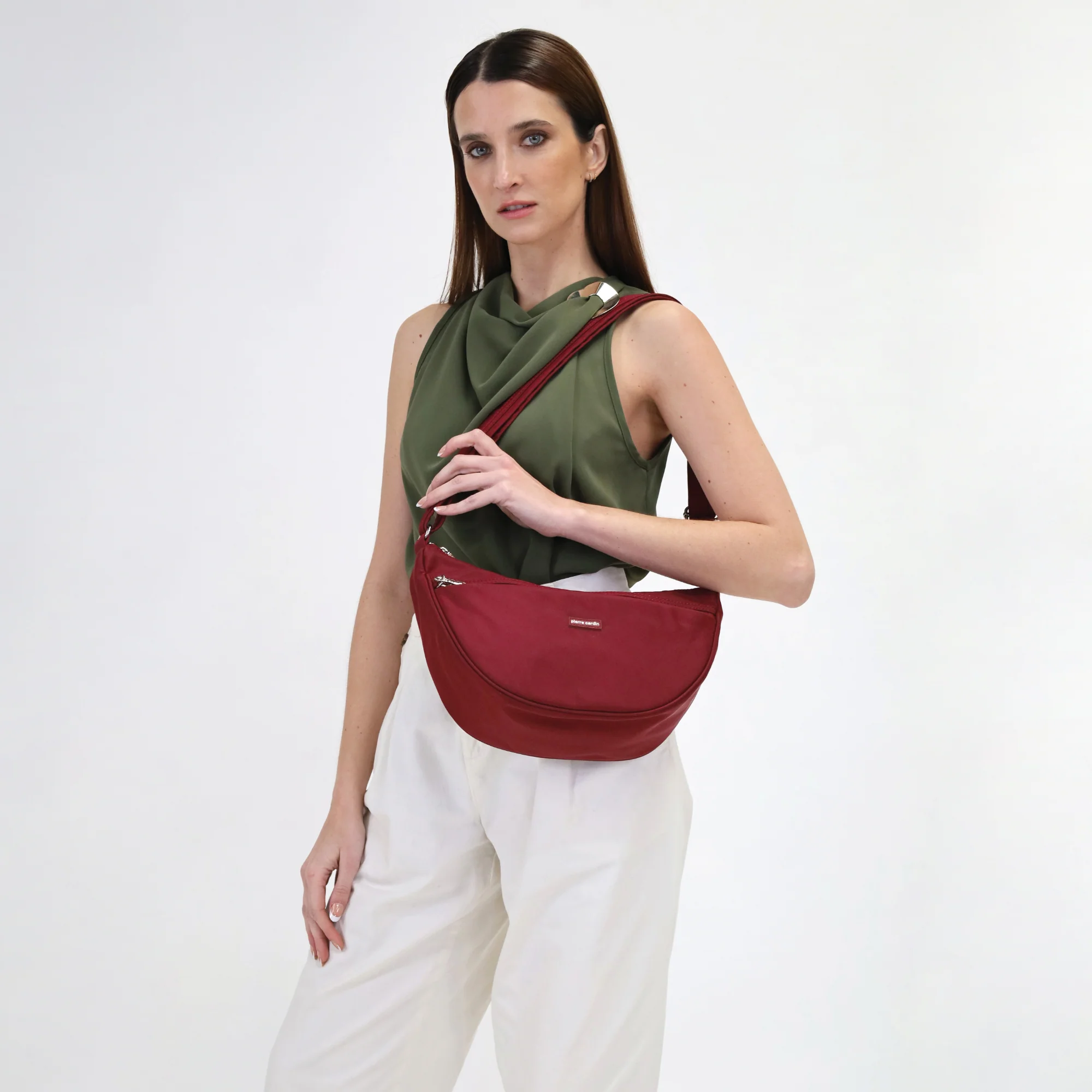 Pierre Cardin Nylon Anti-Theft Cross Body Bag - Image 2