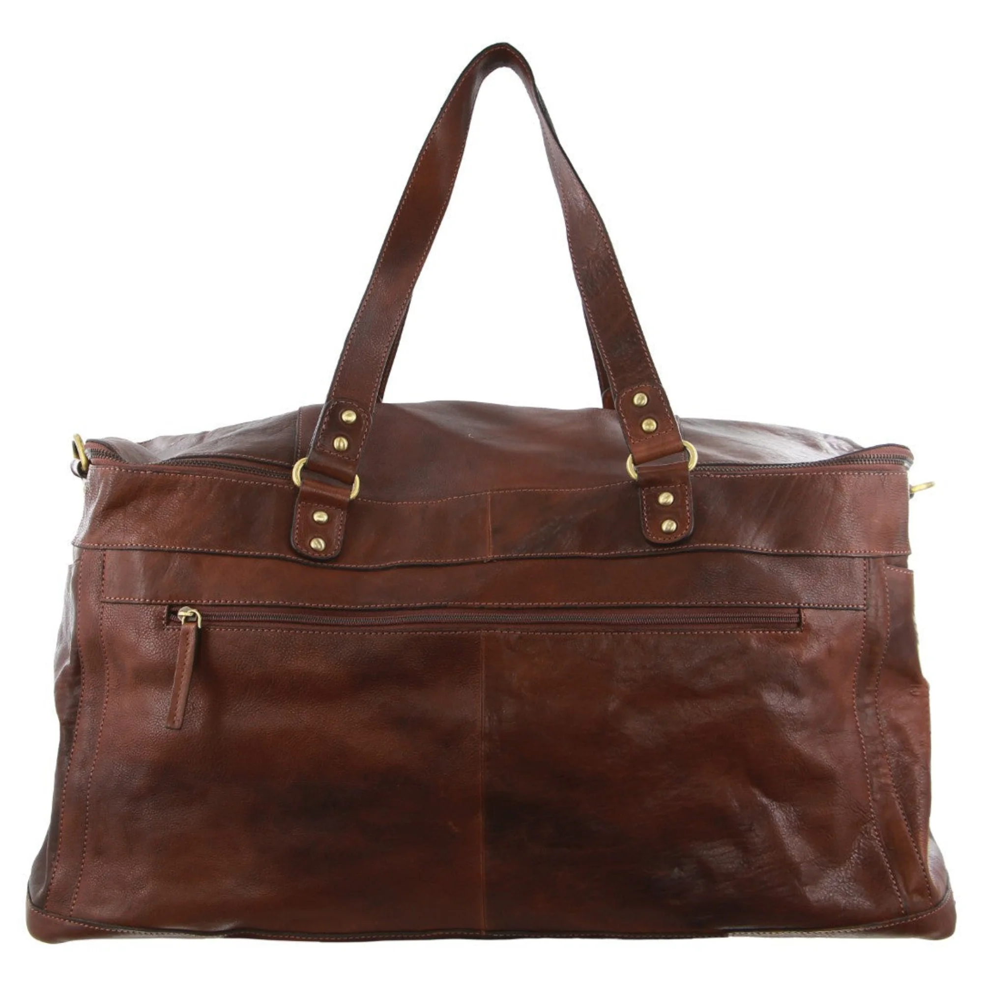 Pierre Cardin Leather Multi-Compartment Overnight Bag - Image 4