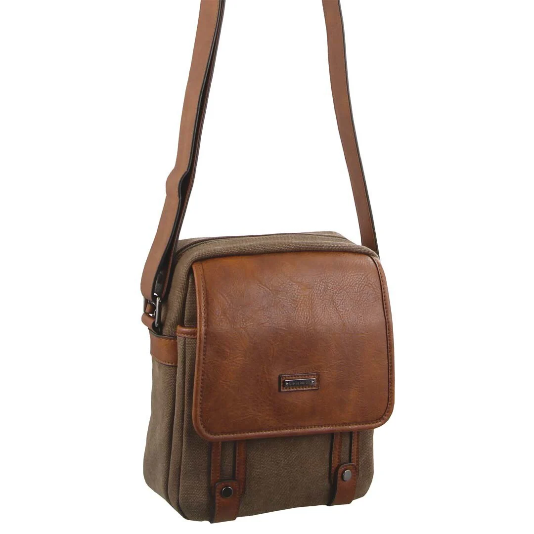 Pierre Cardin Canvas Cross Body Bag - Image 3