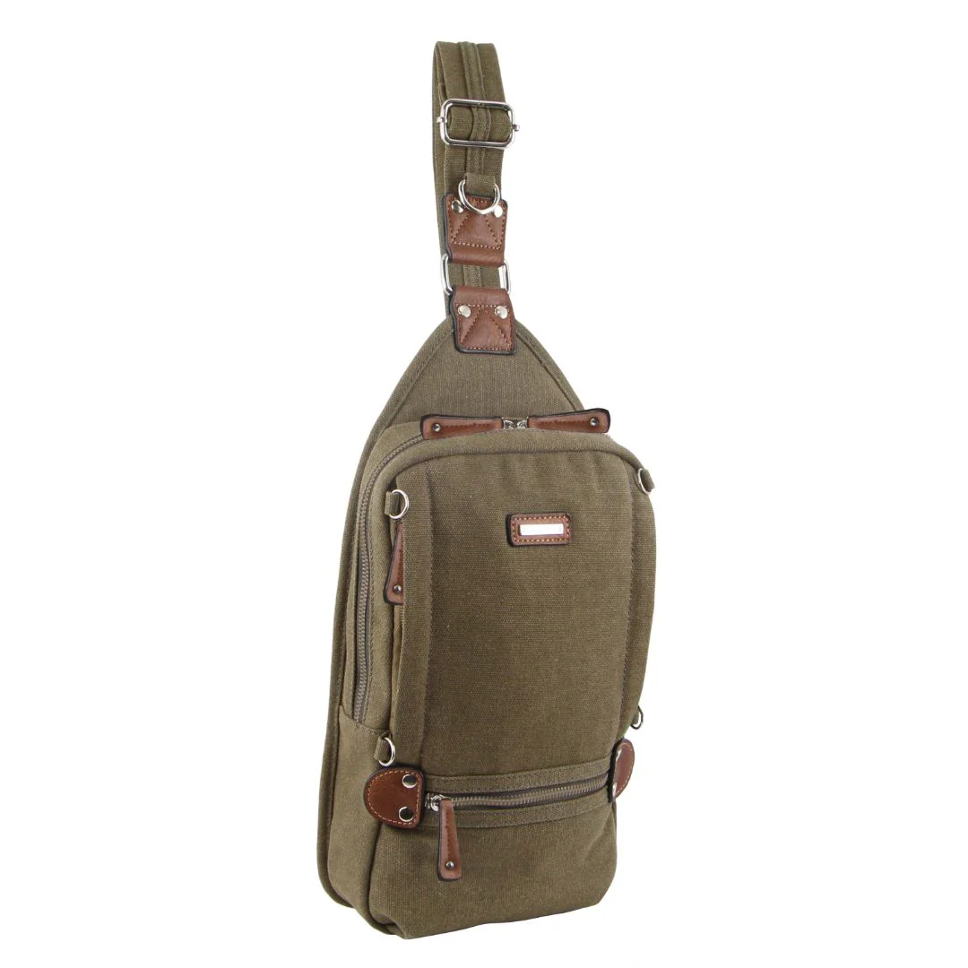 Pierre Cardin Canvas Cross Body Bag