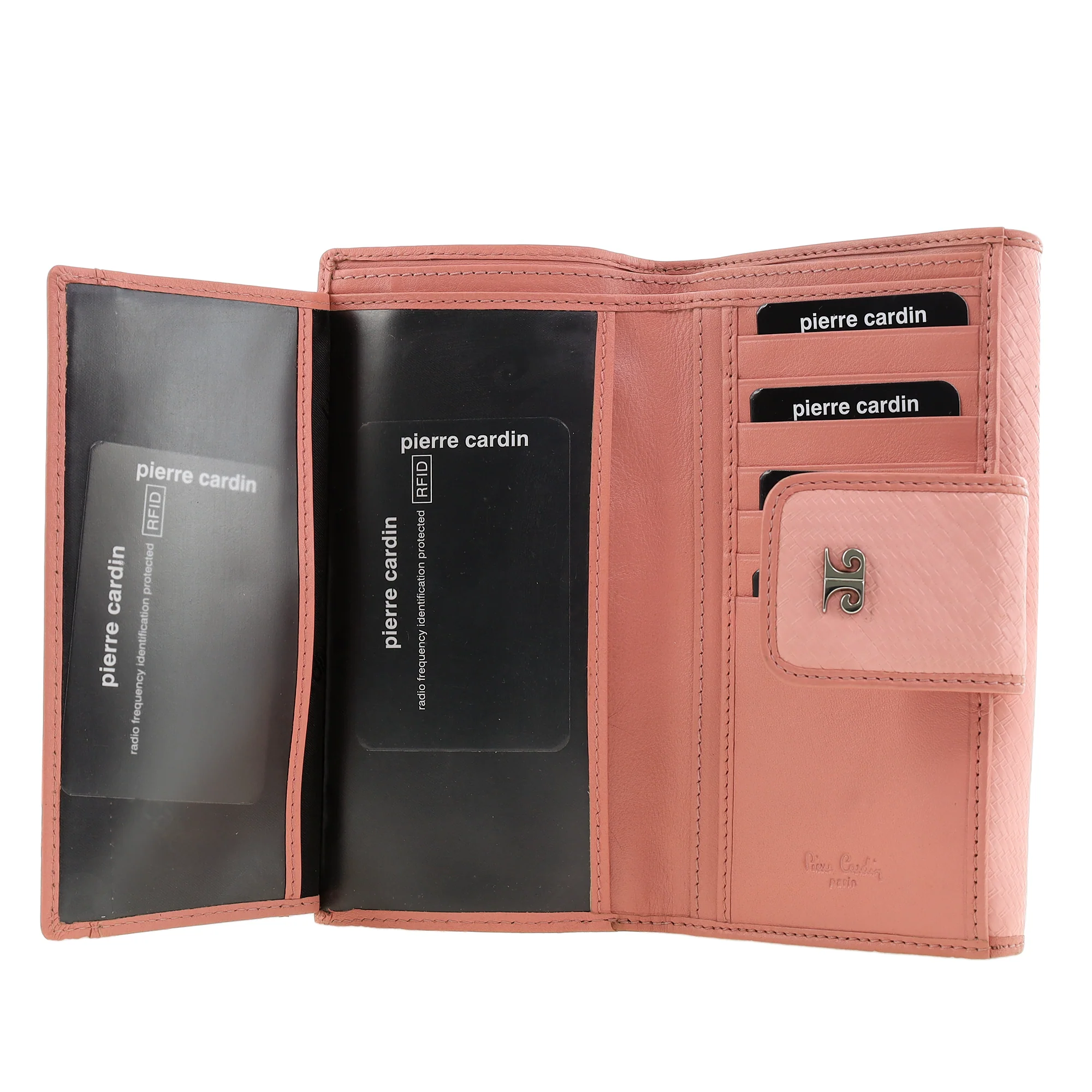 Pierre Cardin Genuine Leather Ladies Bi-Fold Wallet in Pink - Image 3