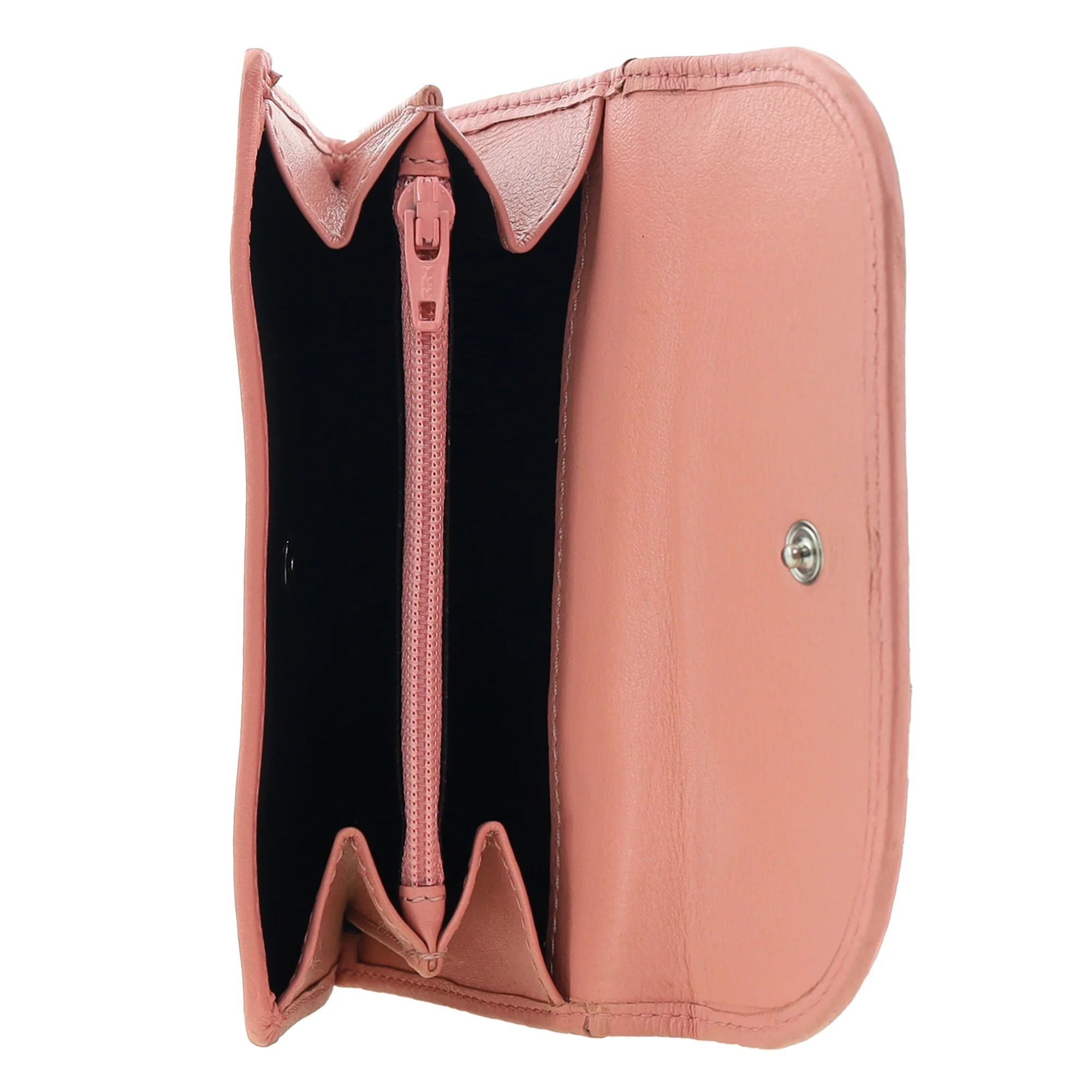 Pierre Cardin Genuine Leather Ladies Tri-Fold Wallet in Pink - Image 4