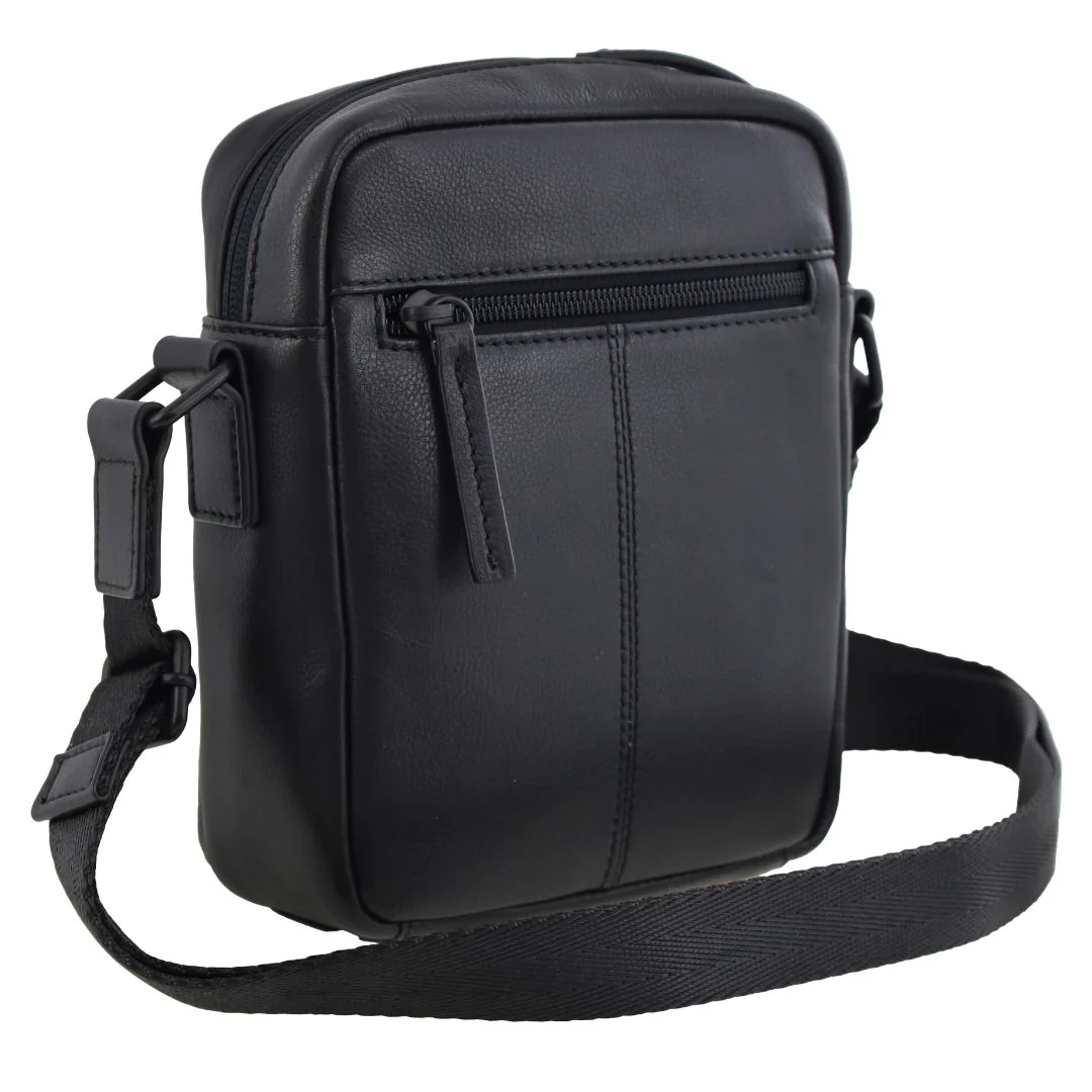 Pierre Cardin Men's Leather Classic Crossbody Bag - Image 4