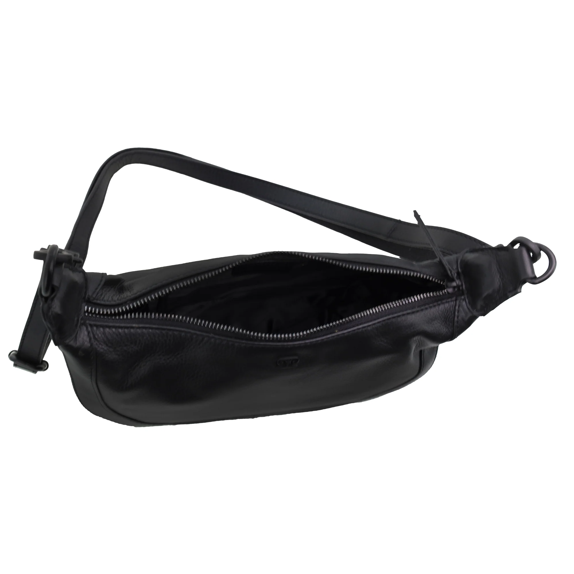 Pierre Cardin Ladies Leather Crescent Crossbody Bag - Image 2