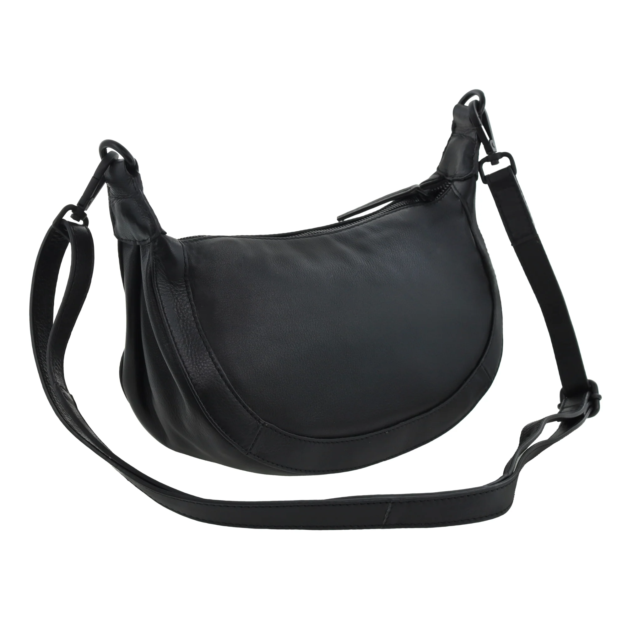 Pierre Cardin Ladies Leather Crescent Crossbody Bag - Image 4