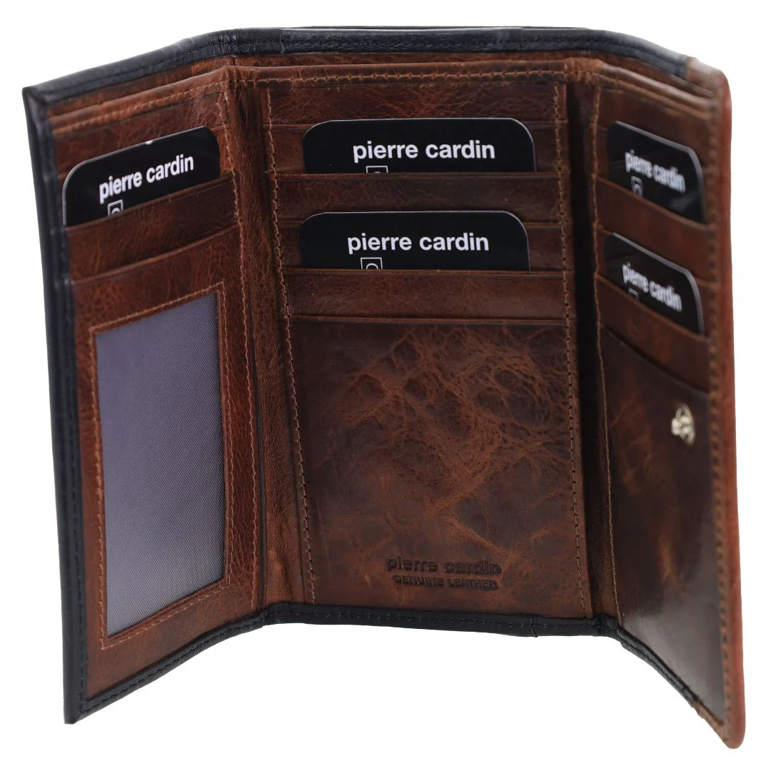 Pierre Cardin Men's Leather Durable Flat Wallet - Image 2