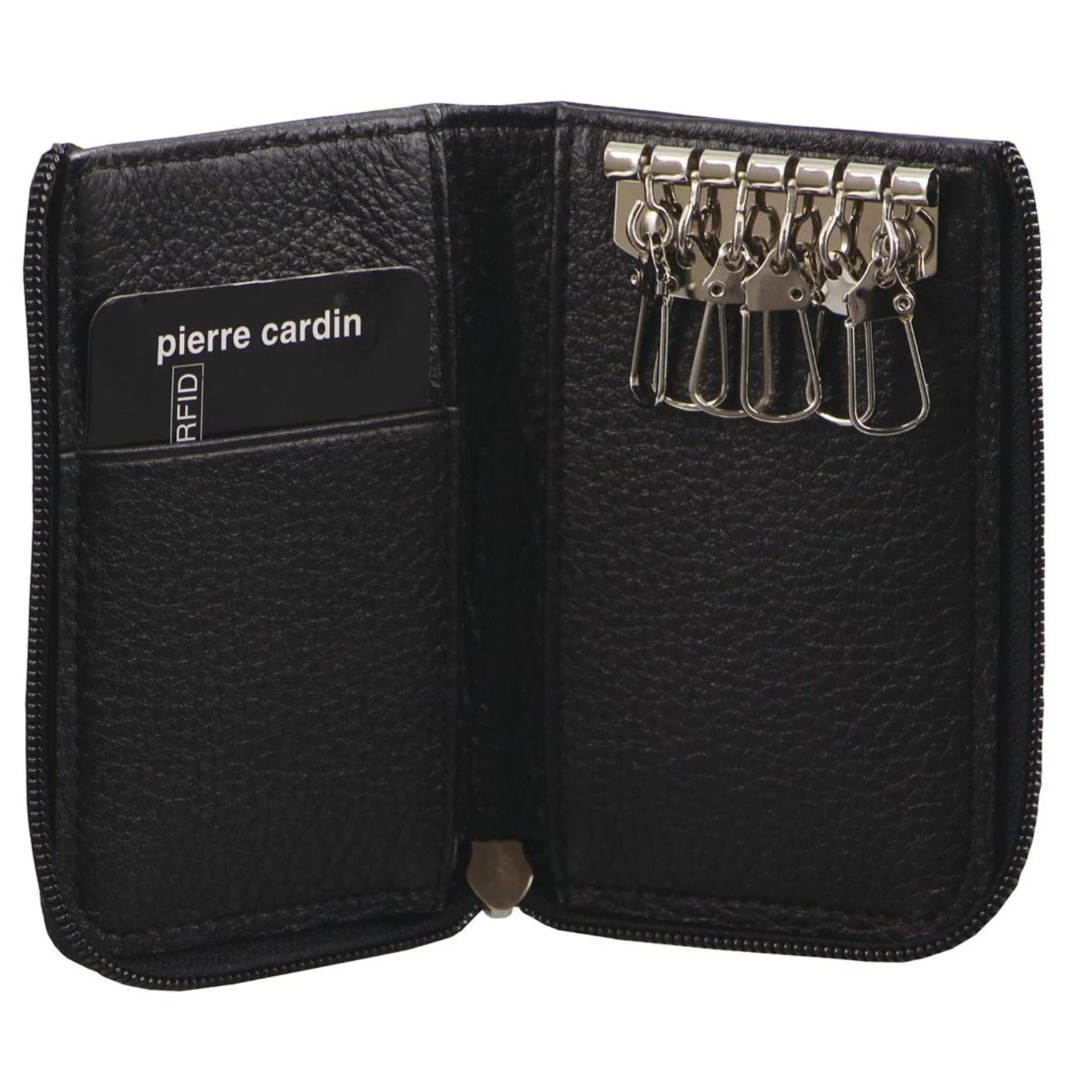 Pierre Cardin Italian Leather Key + Credit Card Holder - Image 2