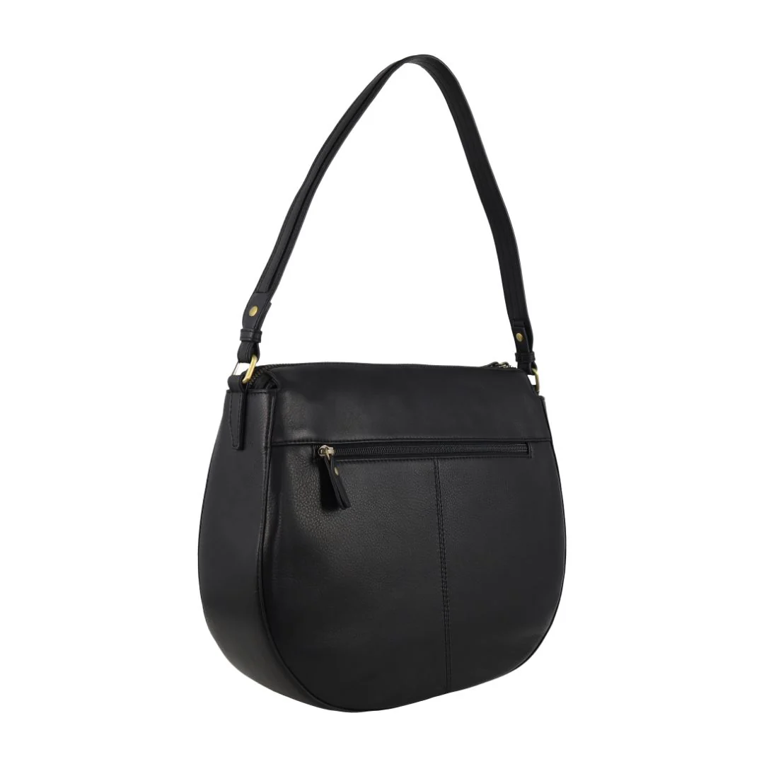 Pierre Cardin Ladies Leather Classic Hobo Bag - Image 4