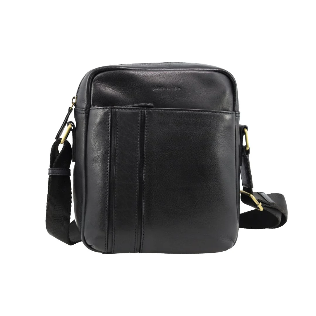 Pierre Cardin Men's Leather Versatile Crossbody Bag - Image 3
