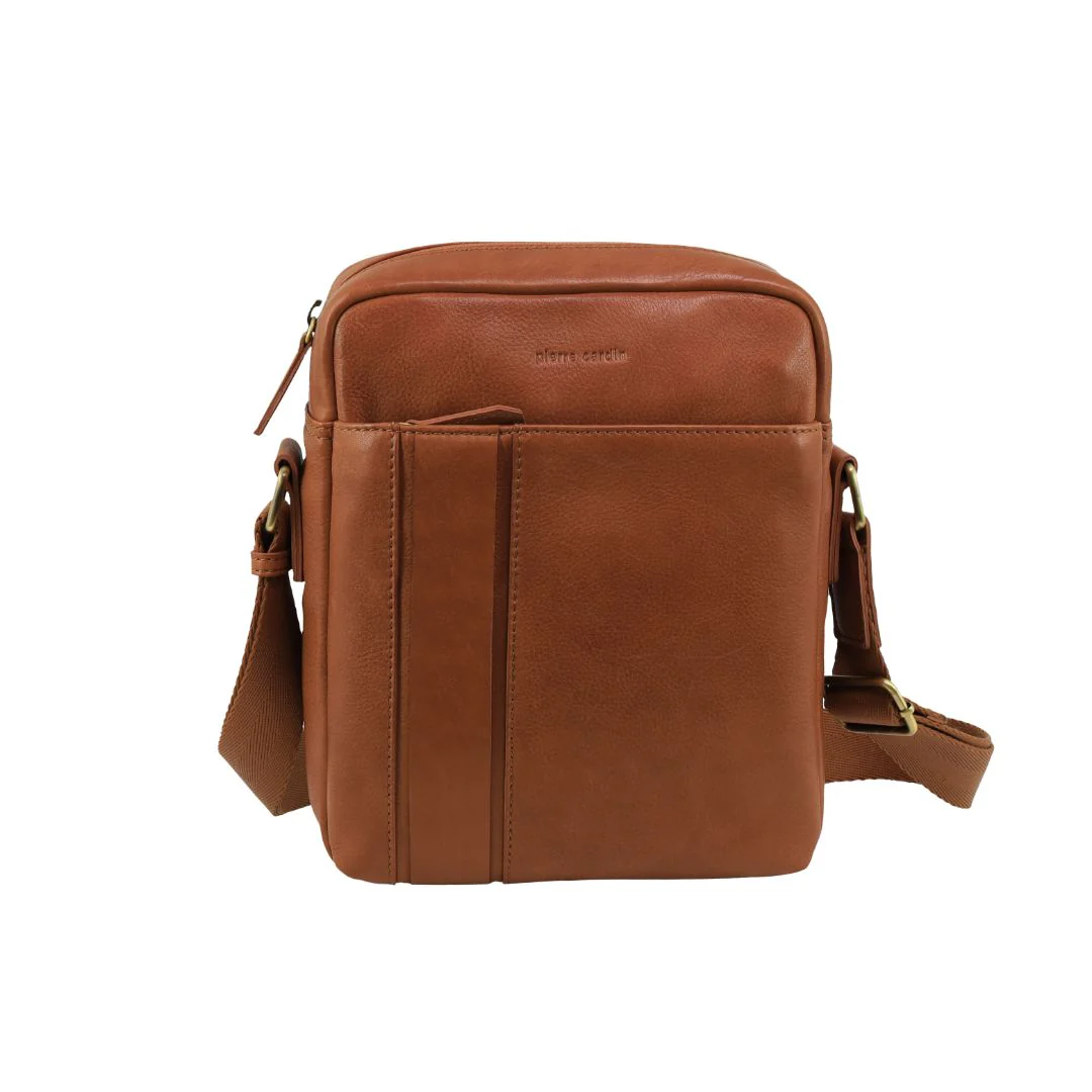 Pierre Cardin Men's Leather Versatile Crossbody Bag - Image 3