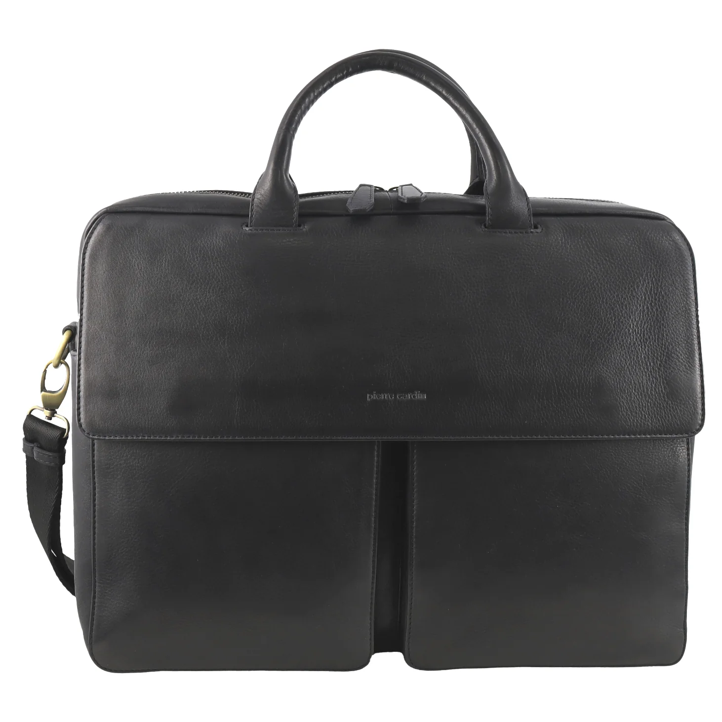 Pierre Cardin Men's Leather Classic Messenger/Computer Bag - Image 3