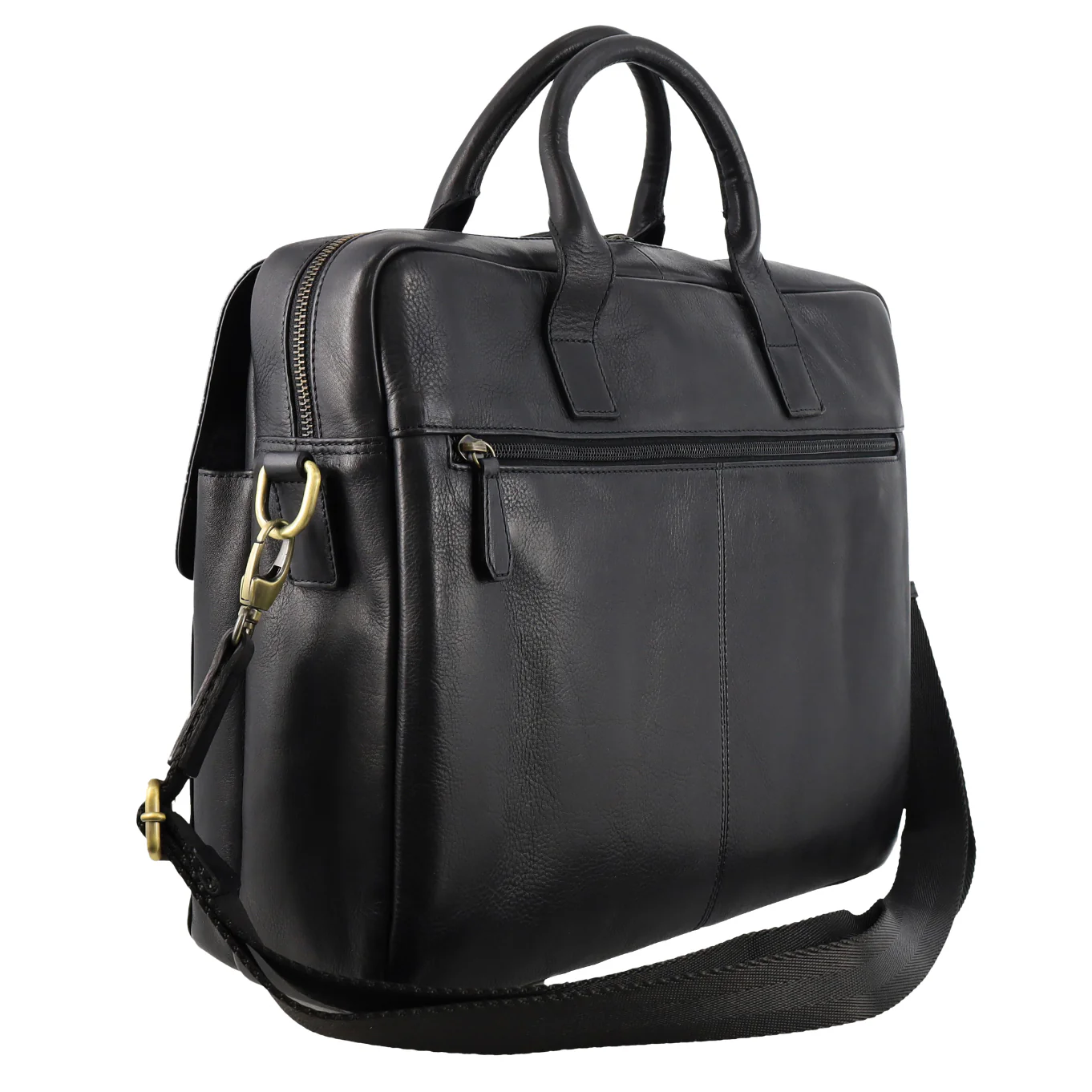 Pierre Cardin Men's Leather Classic Messenger/Computer Bag - Image 4