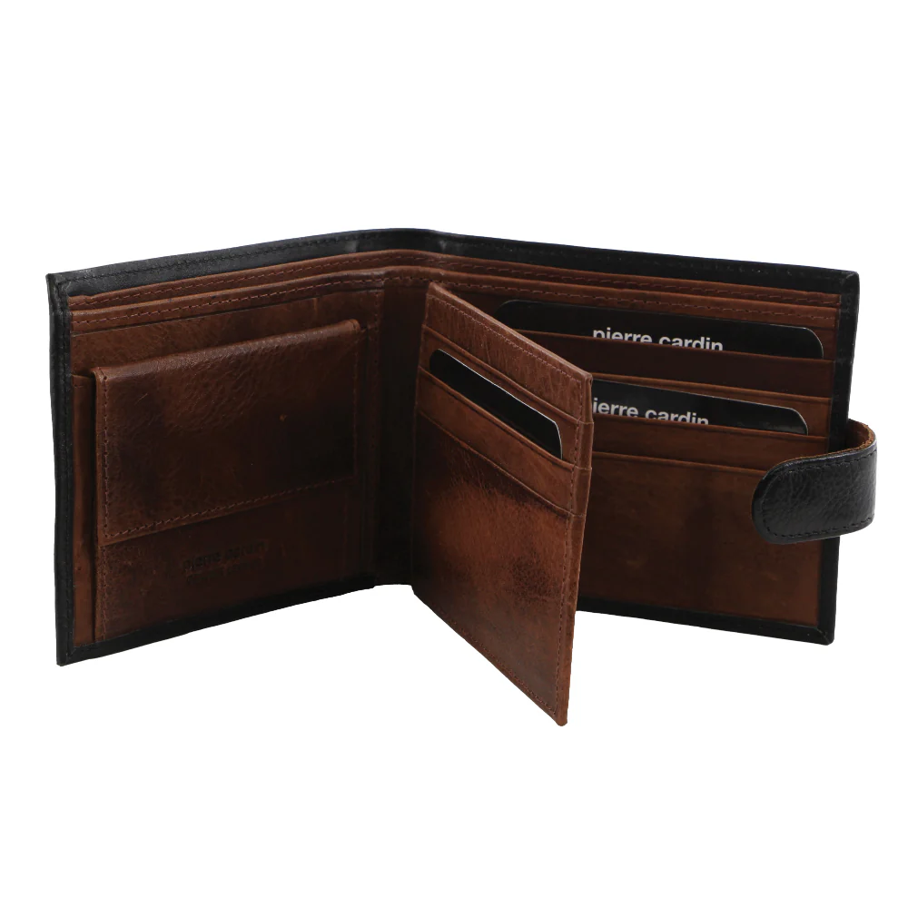 Pierre Cardin Italian Leather Men's Two Tone Wallet - Image 2