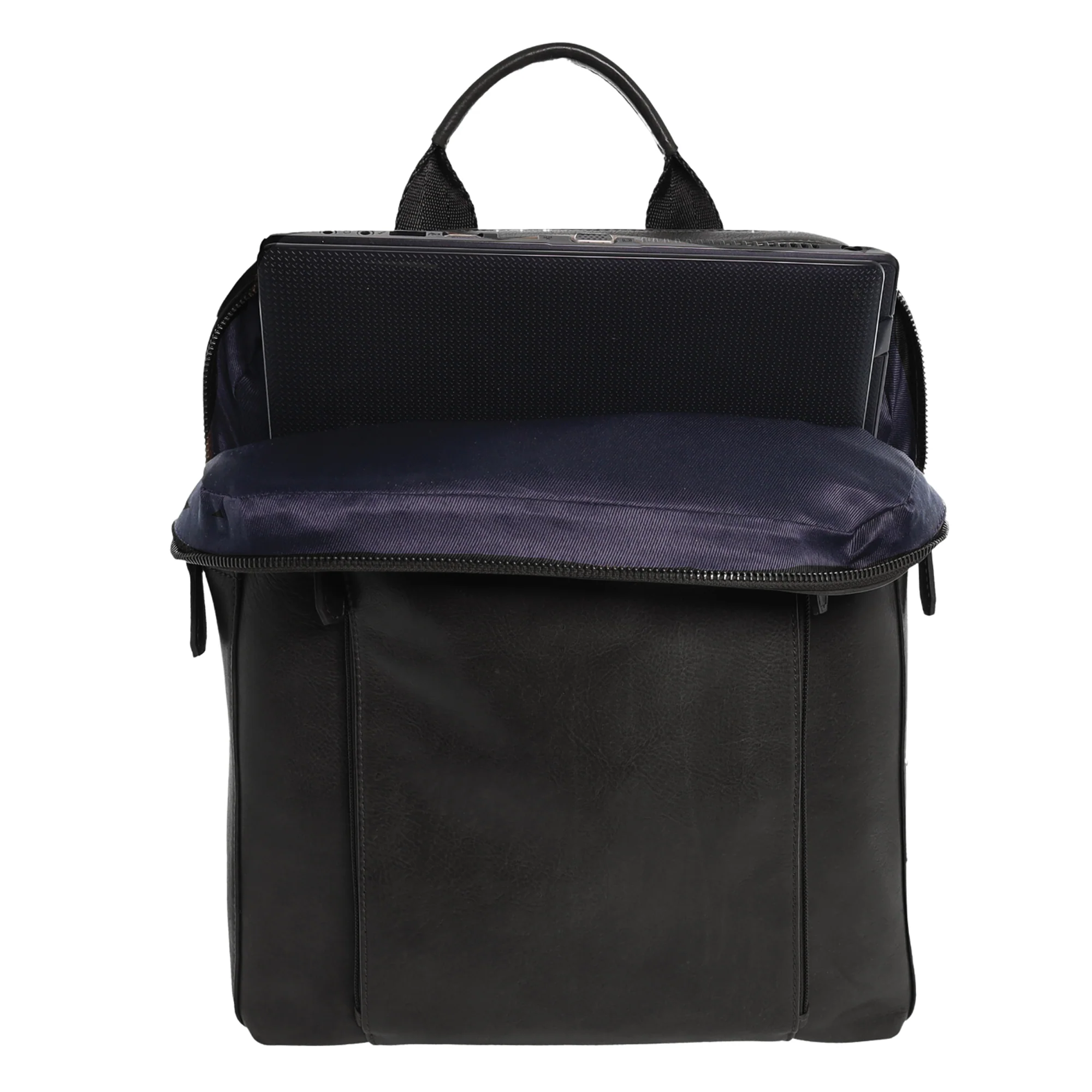 Pierre Cardin Men's Leather Functional Business/Laptop Backpack - Image 2