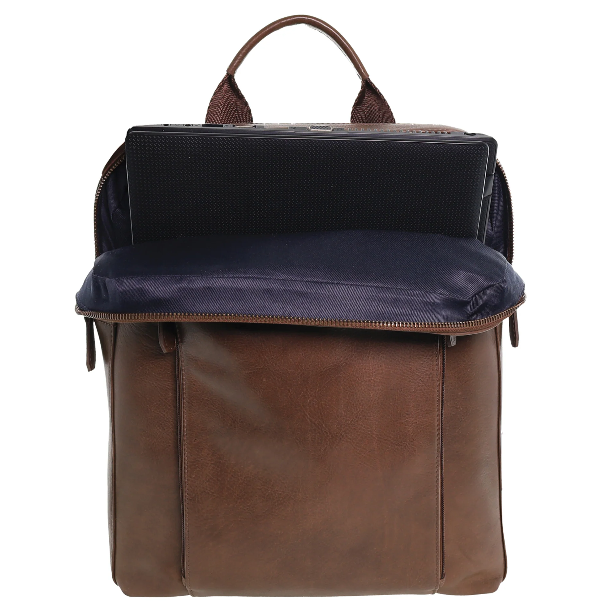 Pierre Cardin Men's Leather Functional Business/Laptop Backpack - Image 3