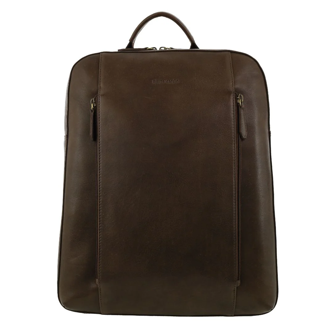 Pierre Cardin Men's Leather Functional Business/Laptop Backpack - Image 4