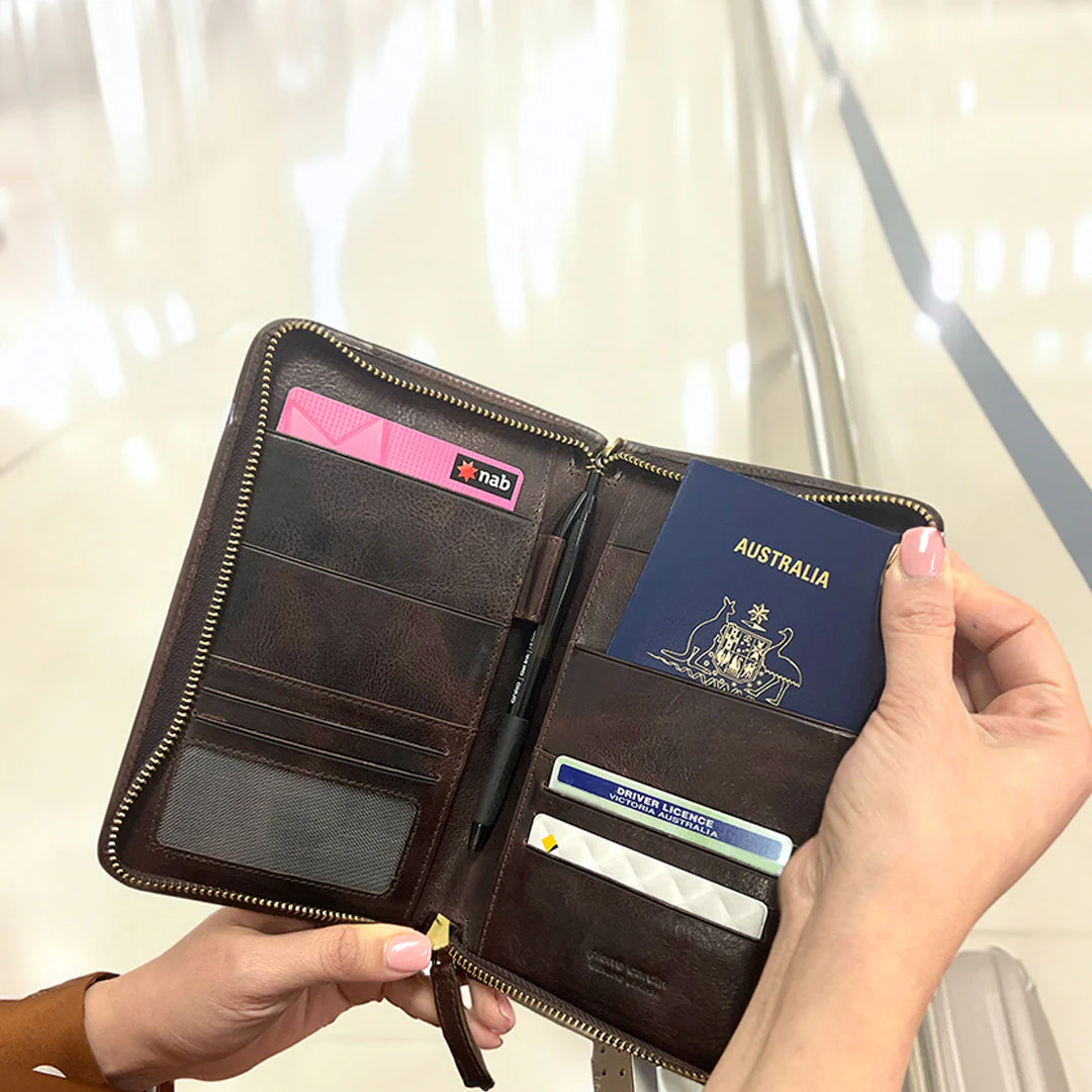 Pierre Cardin Italian Leather Passport Wallet - Image 2