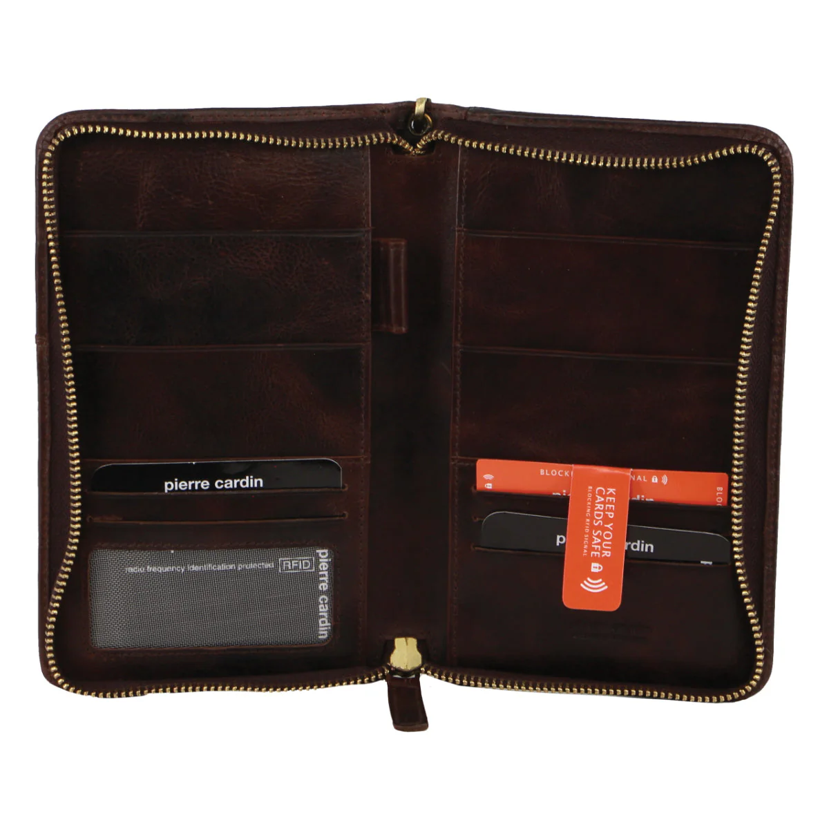 Pierre Cardin Italian Leather Passport Wallet - Image 3