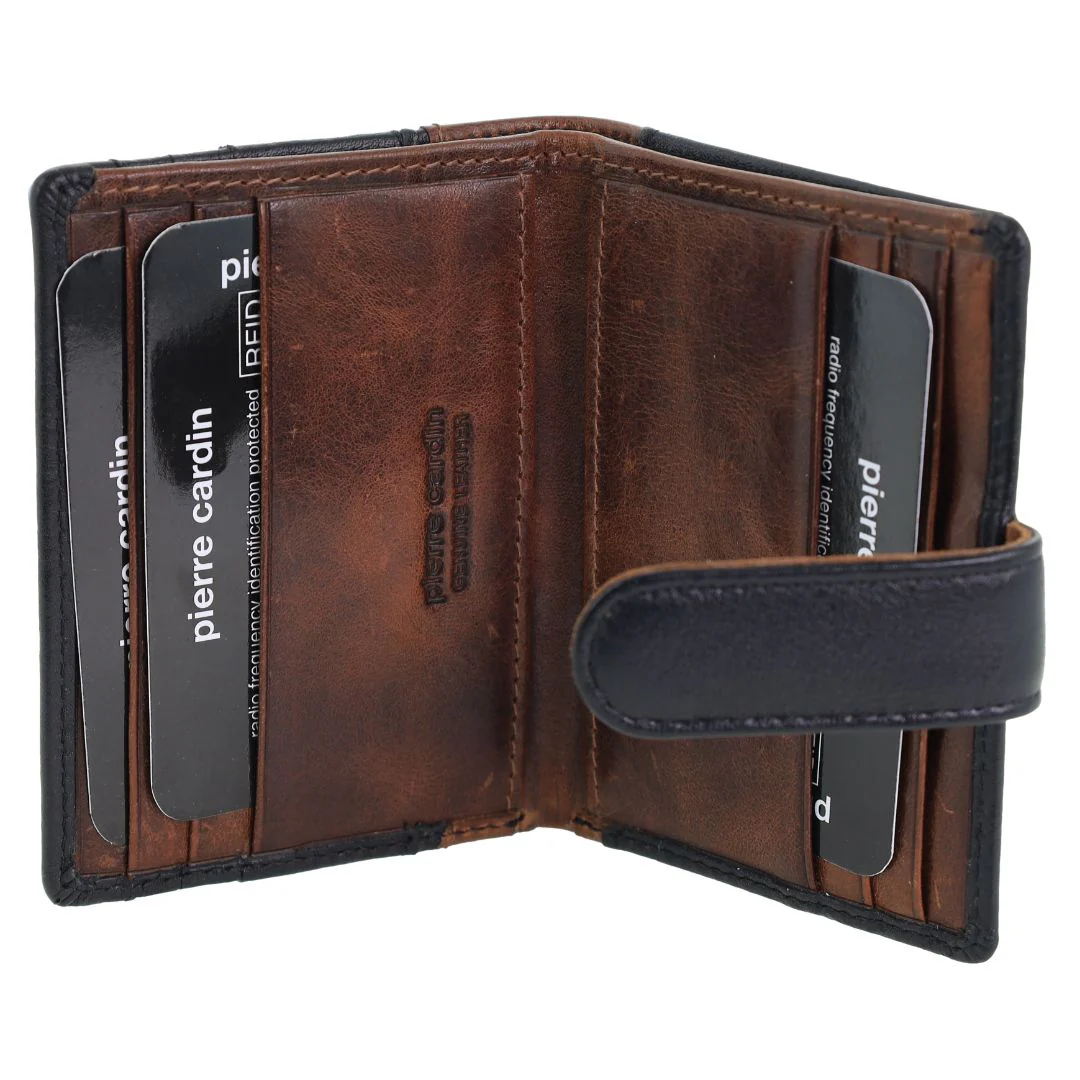 Pierre Cardin Men's Leather Streamlined Tab Wallet - Image 2