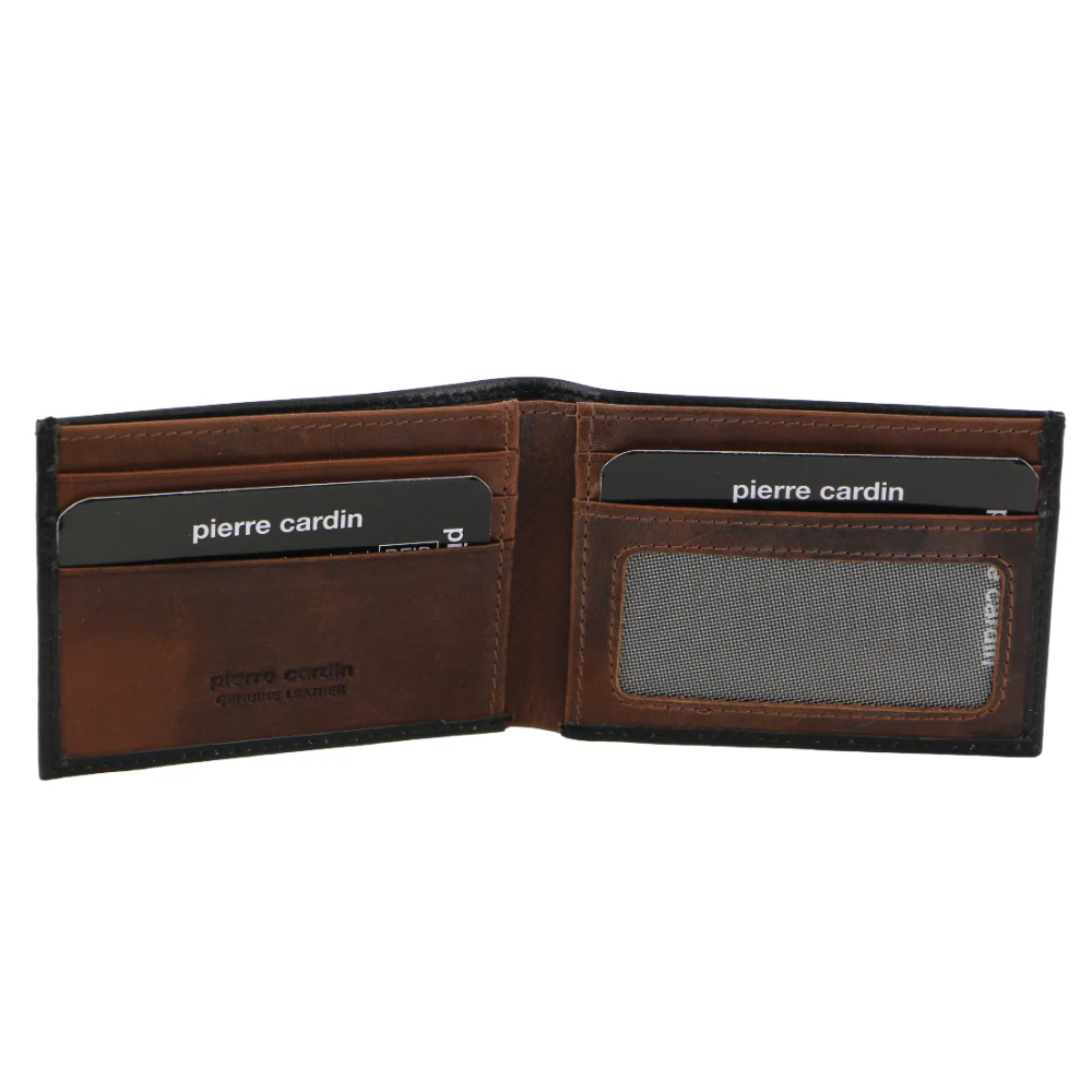 Pierre Cardin Italian Leather Two Tone Men's Wallet/Card Holder - Image 2
