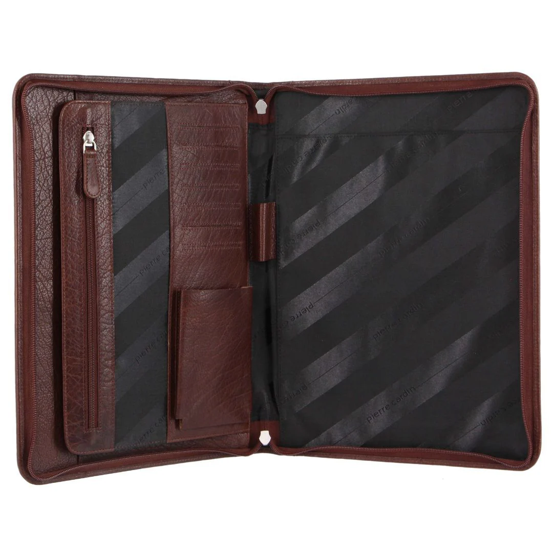 Pierre Cardin Italian Structured Leather Business Compendium - Image 2