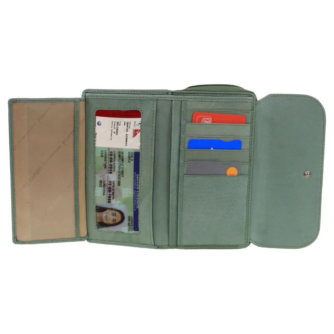 Pierre Cardin Ladies Bi-Fold Tab Wallet - Image 4