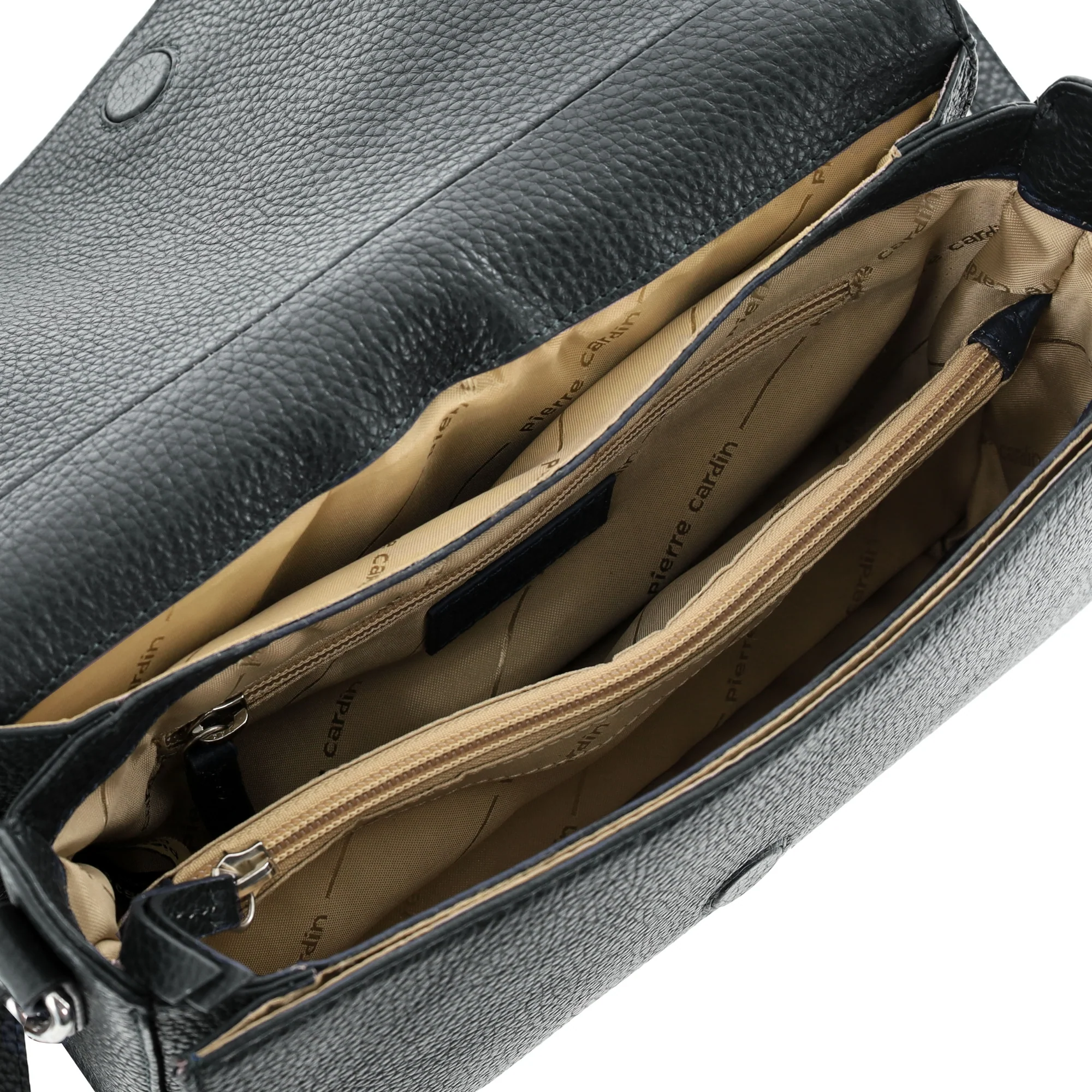 Pierre Cardin Ladies Leather Flap Over Crossbody Bag - Image 3