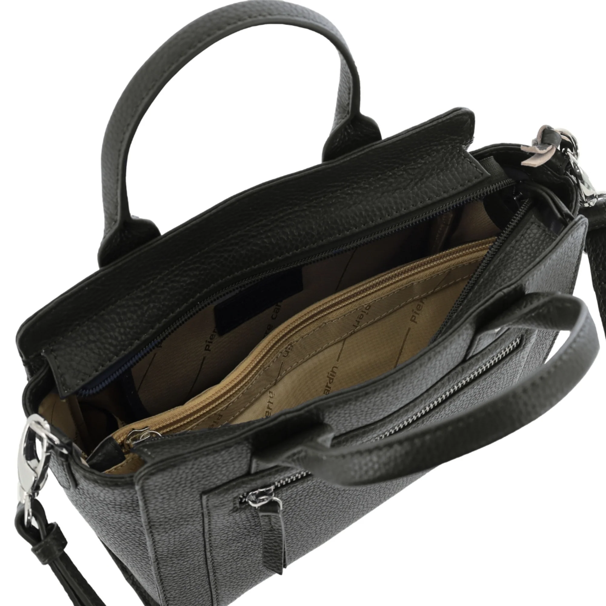 Pierre Cardin Ladies Leather Mini Tote Crossbody Bag - Image 3