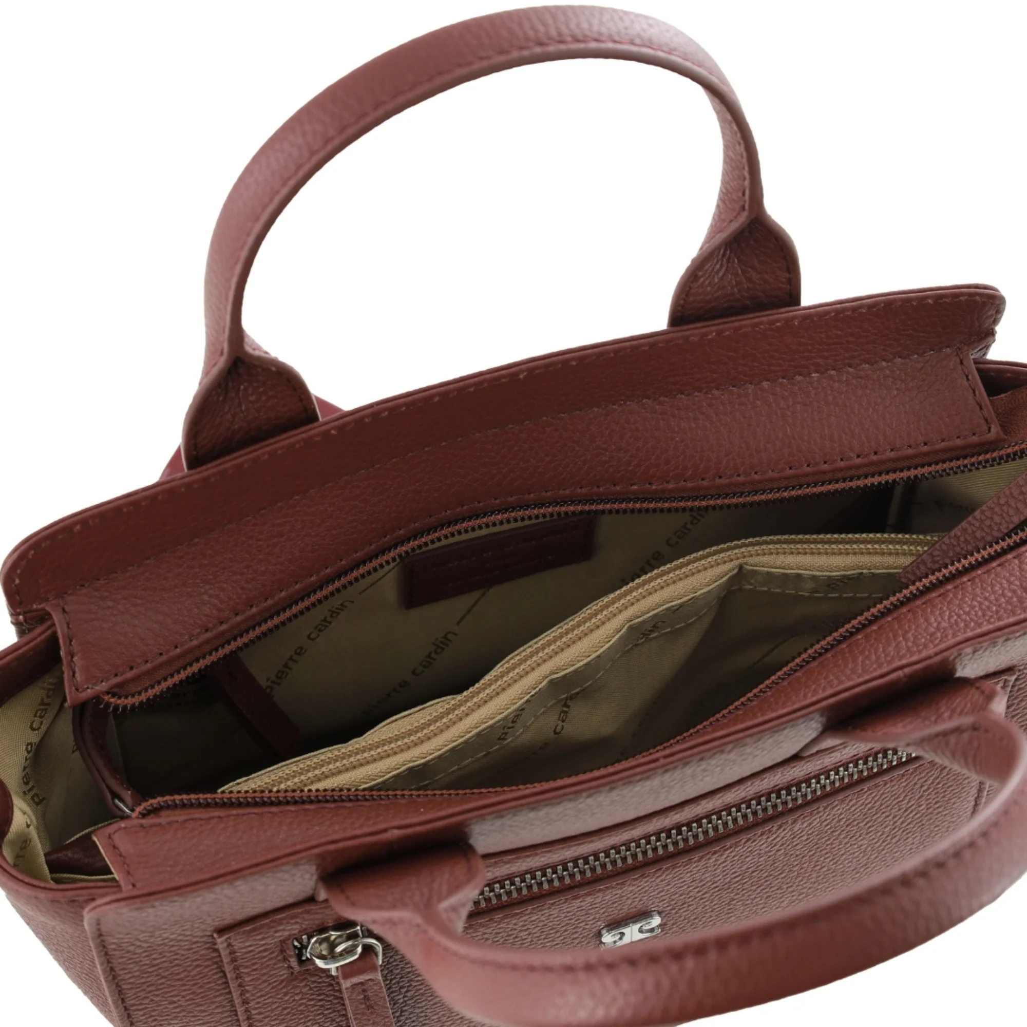 Pierre Cardin Ladies Leather Mini Tote Crossbody Bag - Image 3