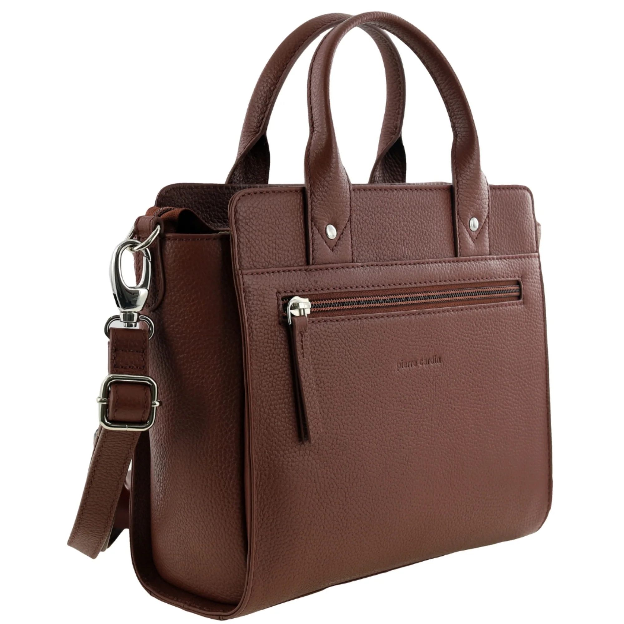Pierre Cardin Ladies Leather Mini Tote Crossbody Bag - Image 6