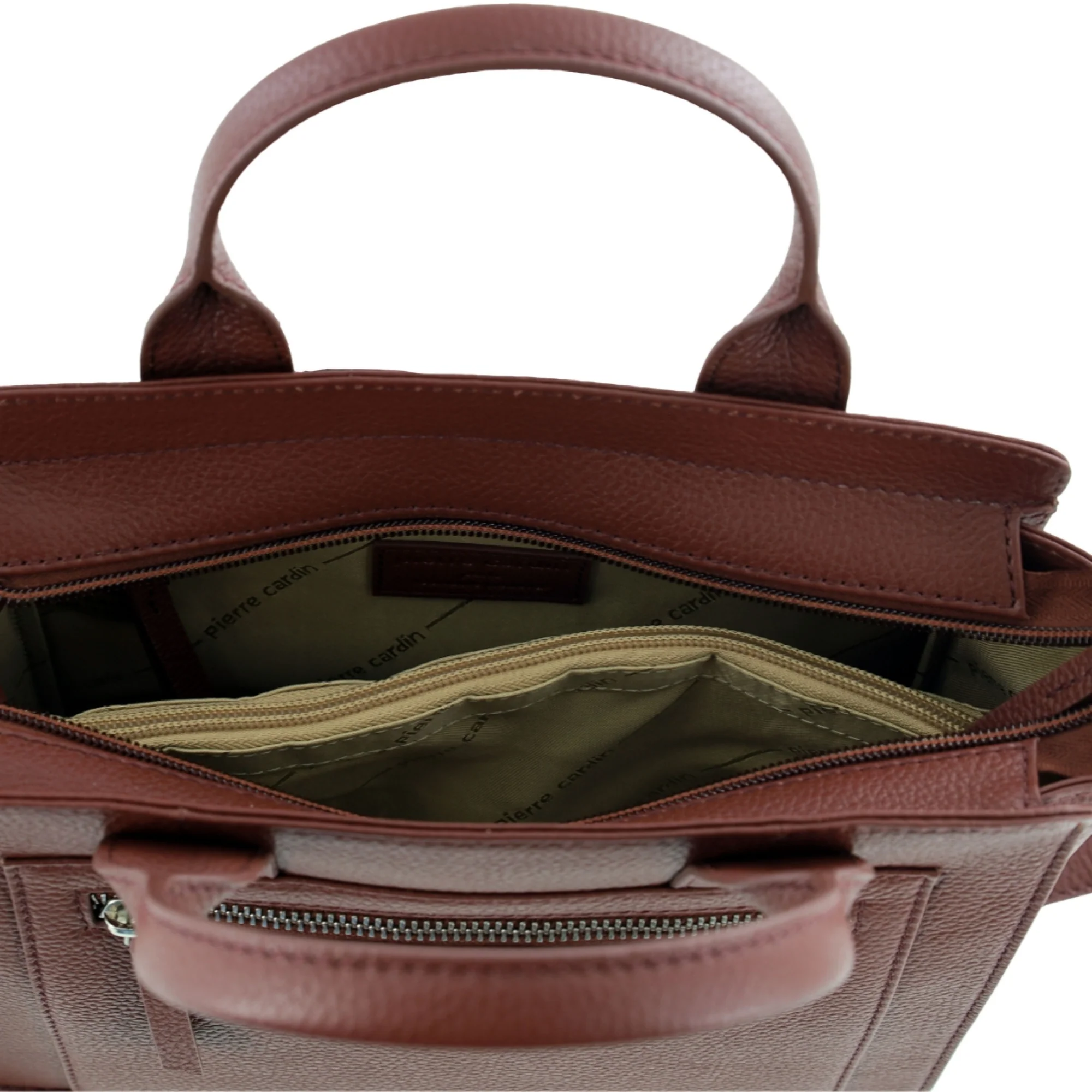 Pierre Cardin Ladies Leather Mini Tote Crossbody Bag - Image 7