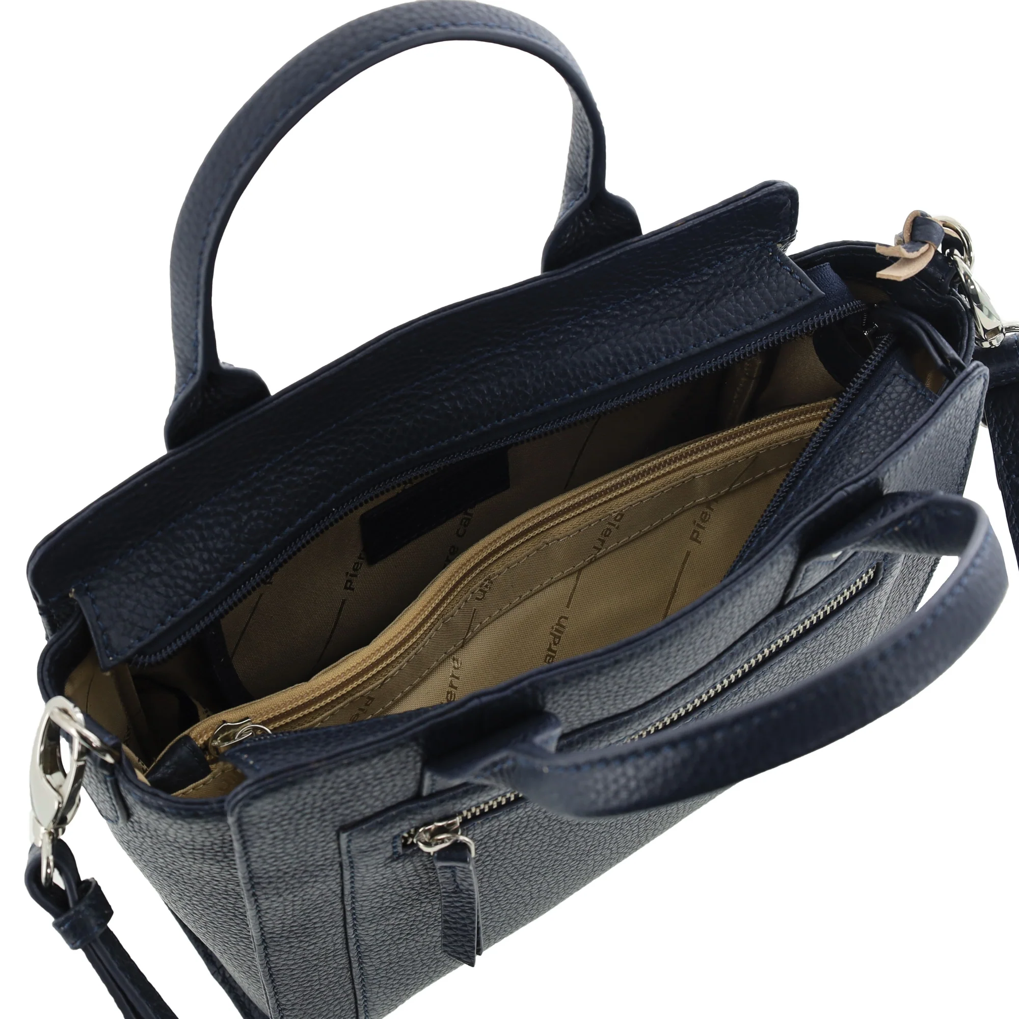 Pierre Cardin Ladies Leather Mini Tote Crossbody Bag - Image 3