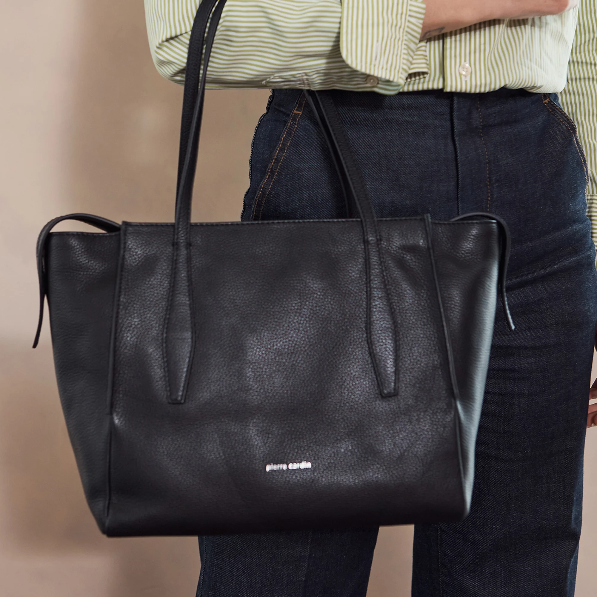 Pierre Cardin Ladies Leather Shopper Tote - Image 7