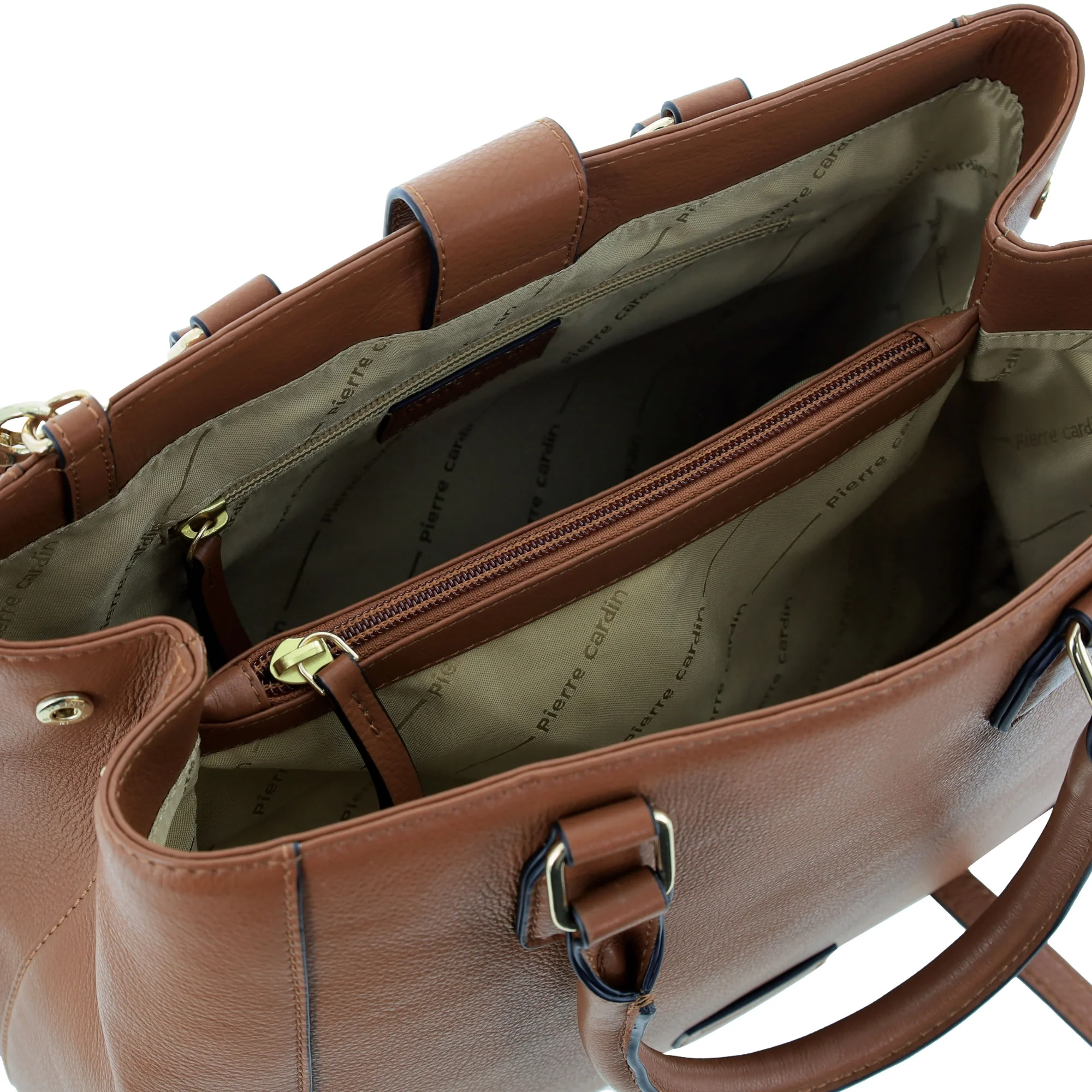 Pierre Cardin Ladies Leather Tote with Detachable Strap - Image 3
