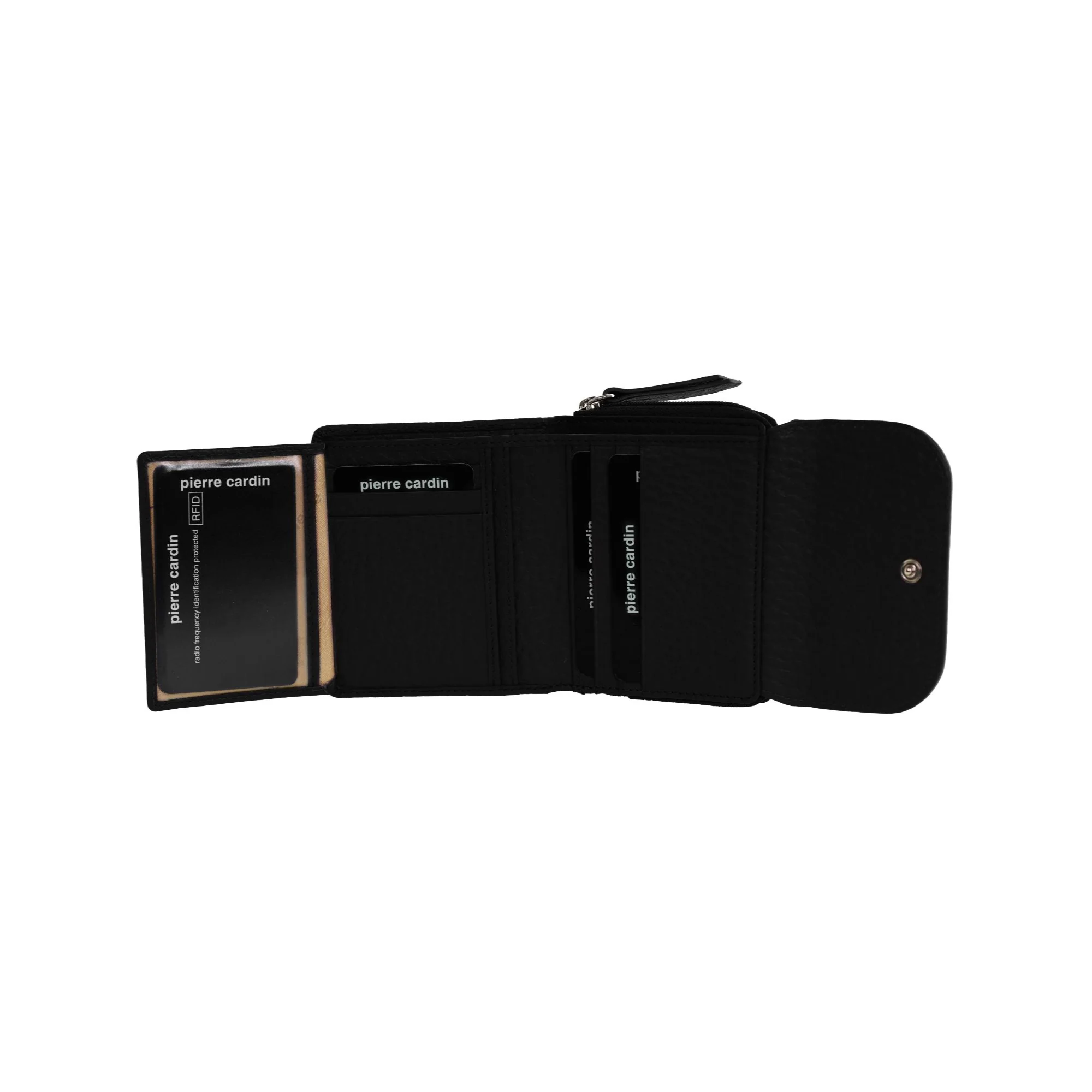 Pierre Cardin Ladies Leather Tri-Fold Tab Wallet - Image 2