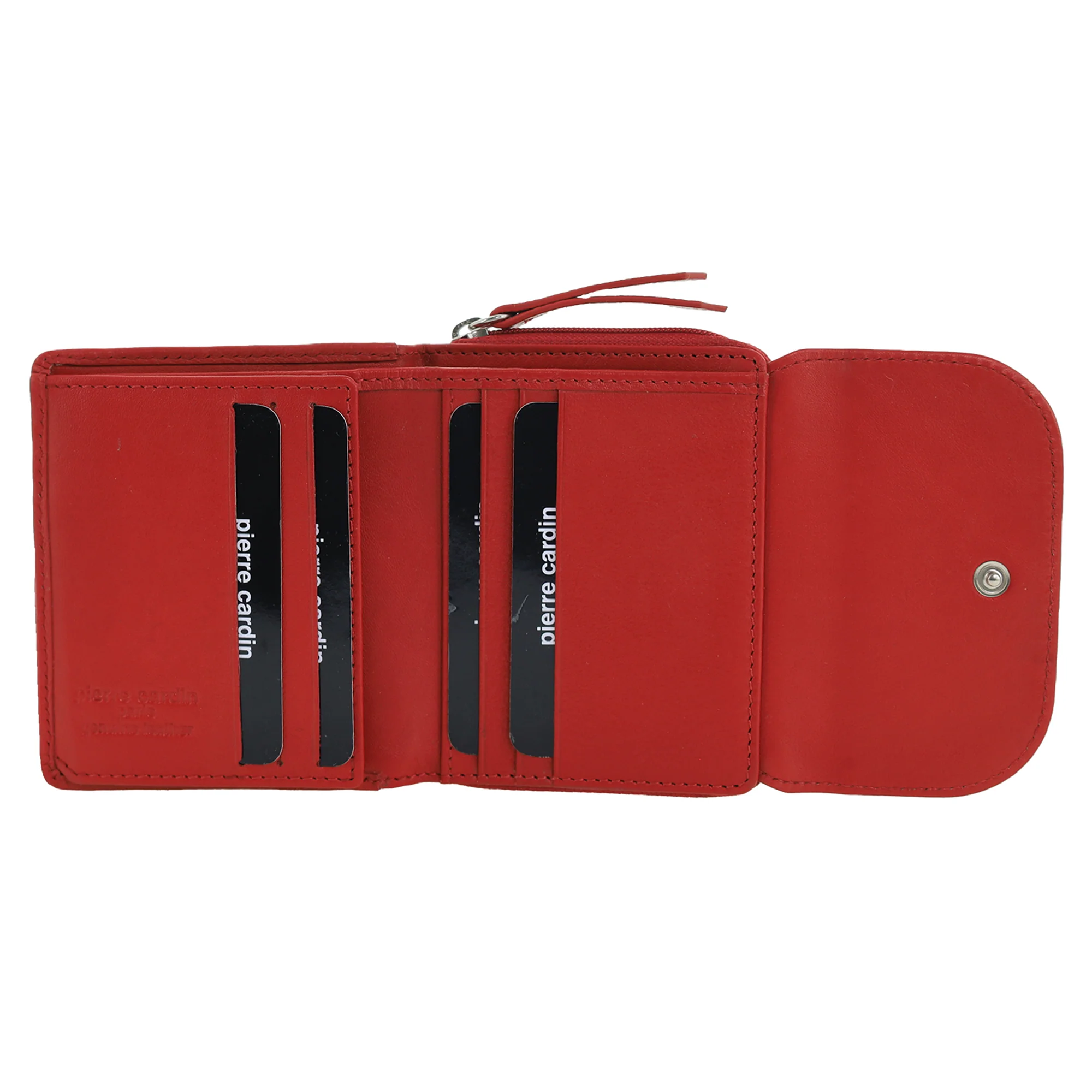Pierre Cardin Ladies Leather Tri-Fold Tab Wallet - Image 3